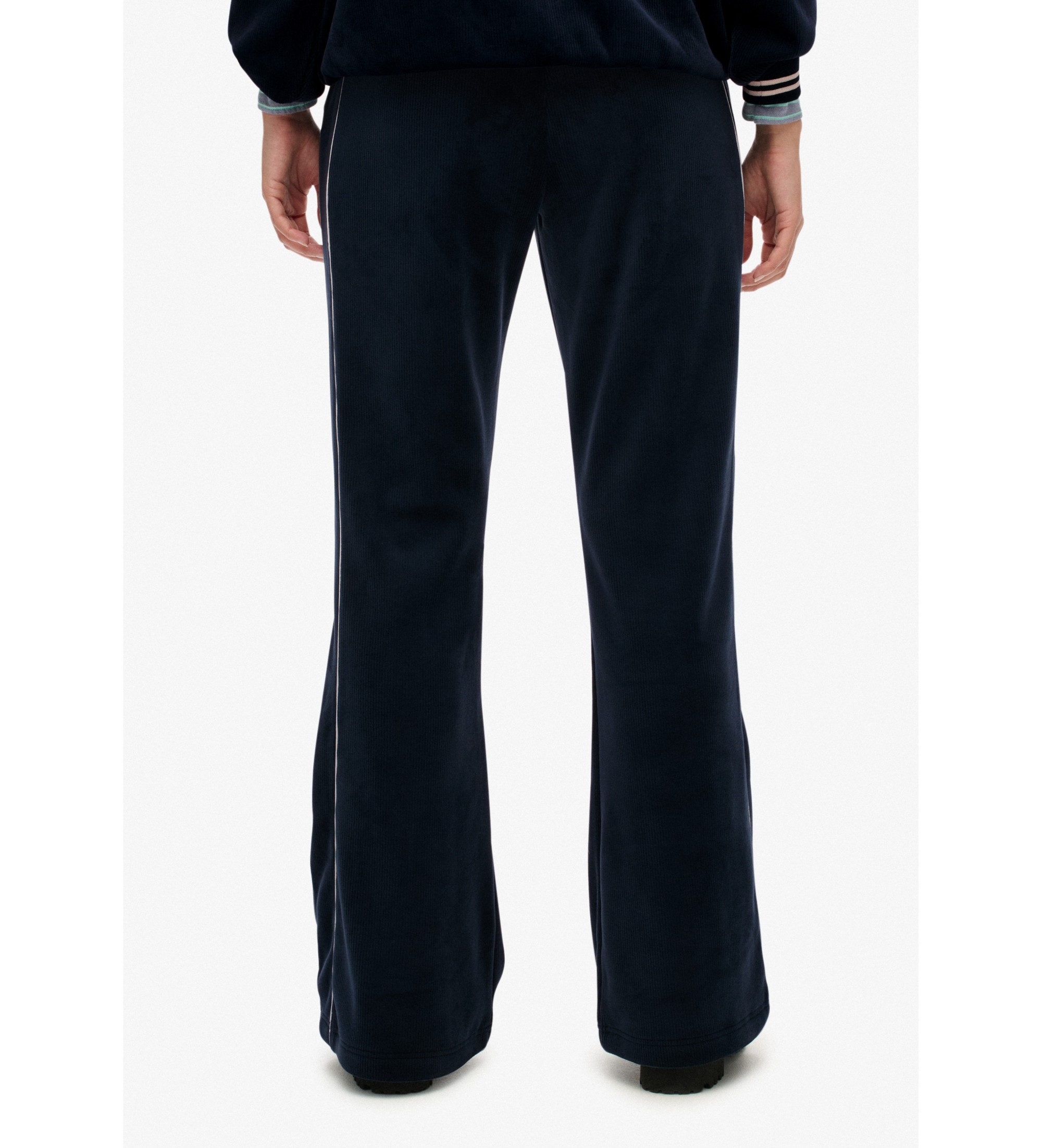 Superdry Country Club Velour Straight Pants navy Superdry Country Club Velour Straight Pants navy