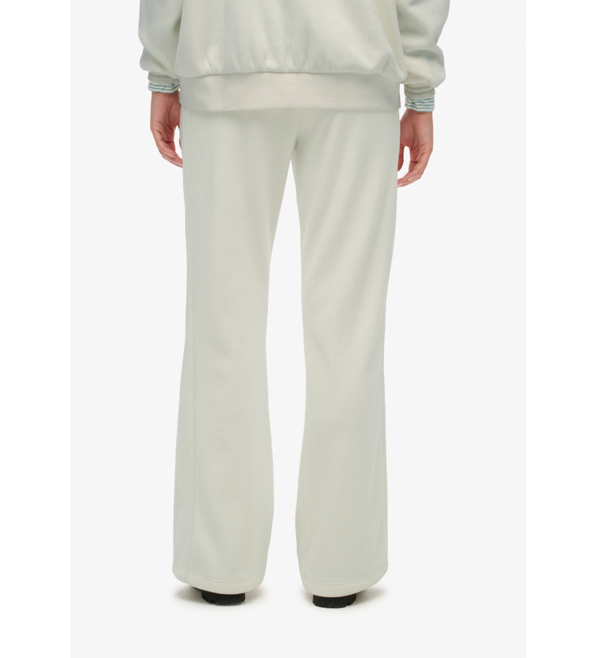 Superdry Country Club Velour Straight beige bukser Superdry Country Club Velour Straight beige bukser