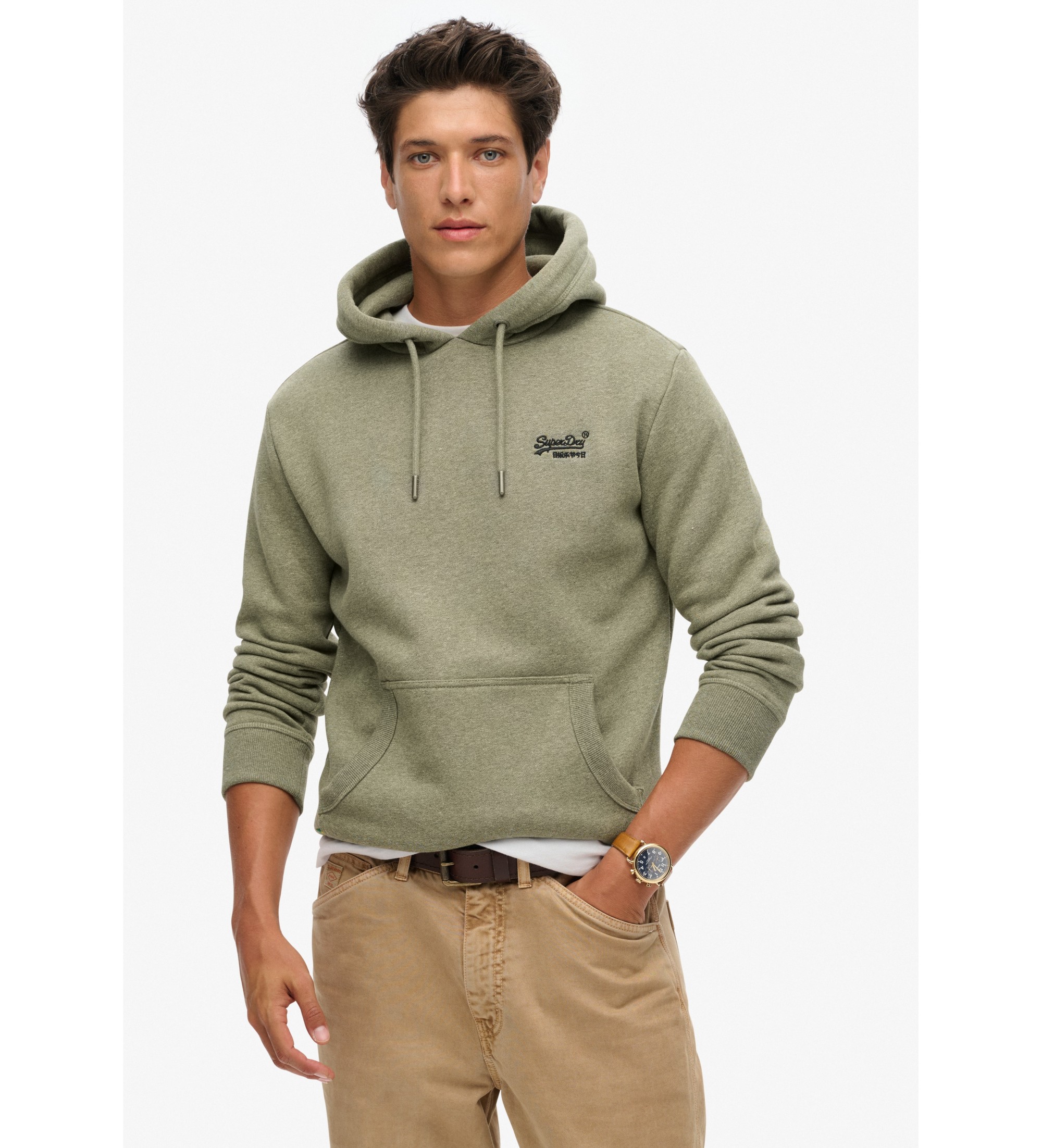 Superdry Sweatshirt essentiel vert Superdry Sweatshirt essentiel vert