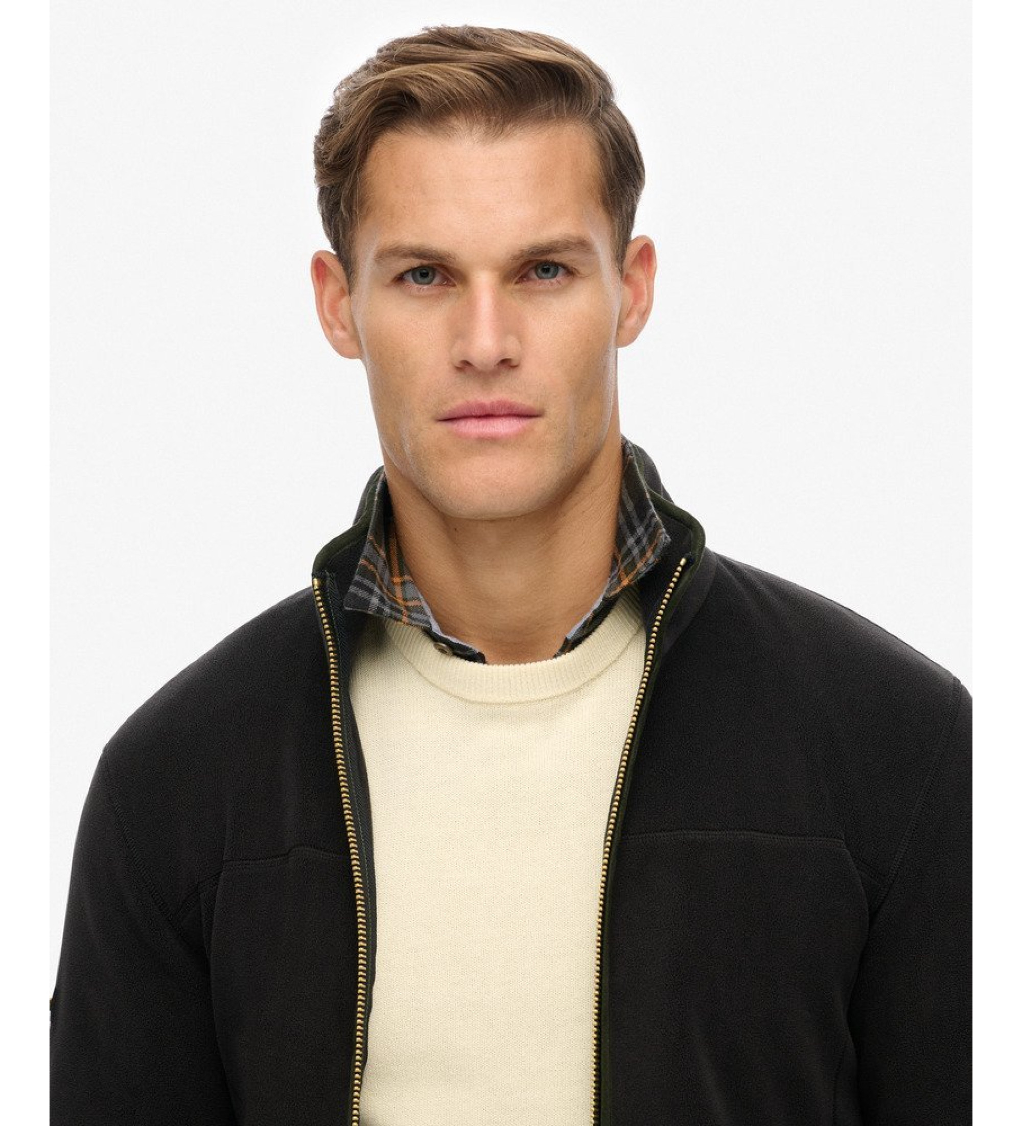 Superdry Estate Full Zip Fleece Jacket noir Superdry Estate Full Zip Fleece Jacket noir