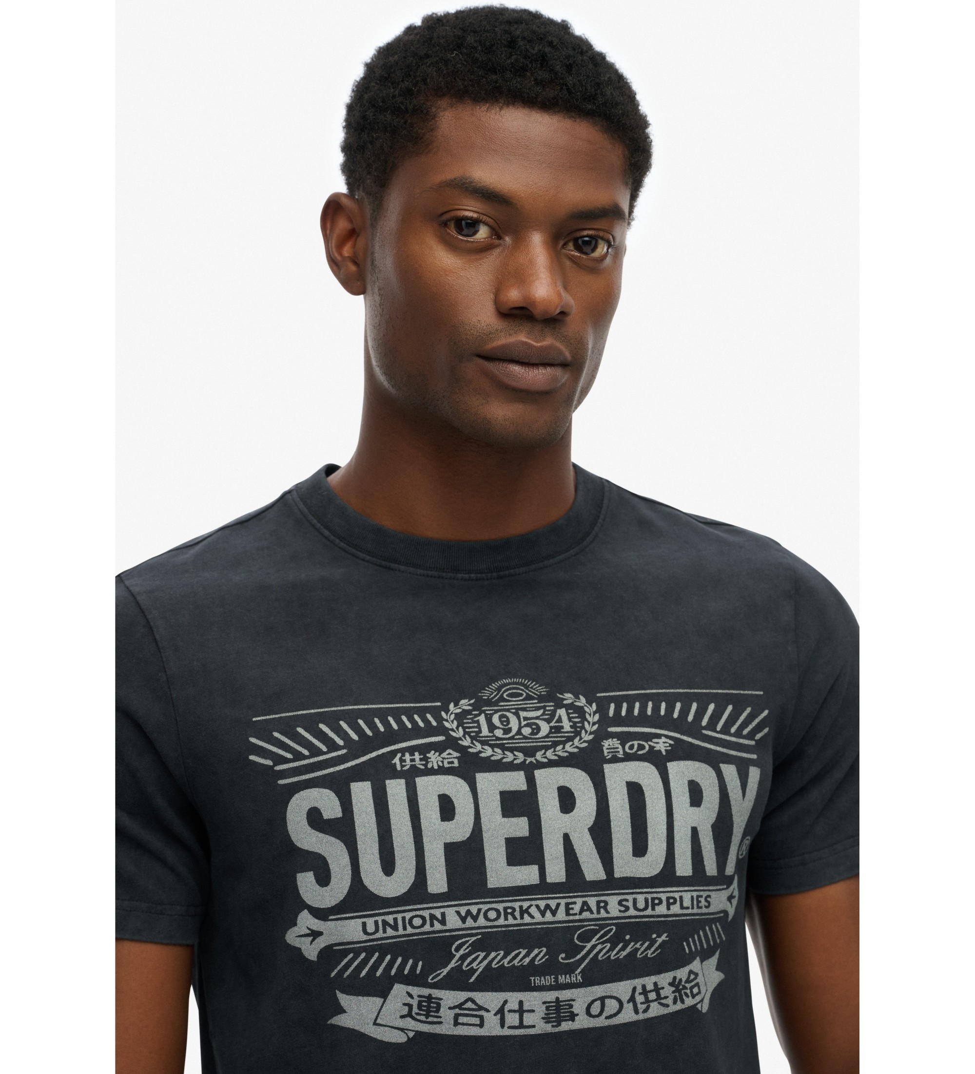 Superdry Heritage Brand T-shirt décontracté noir