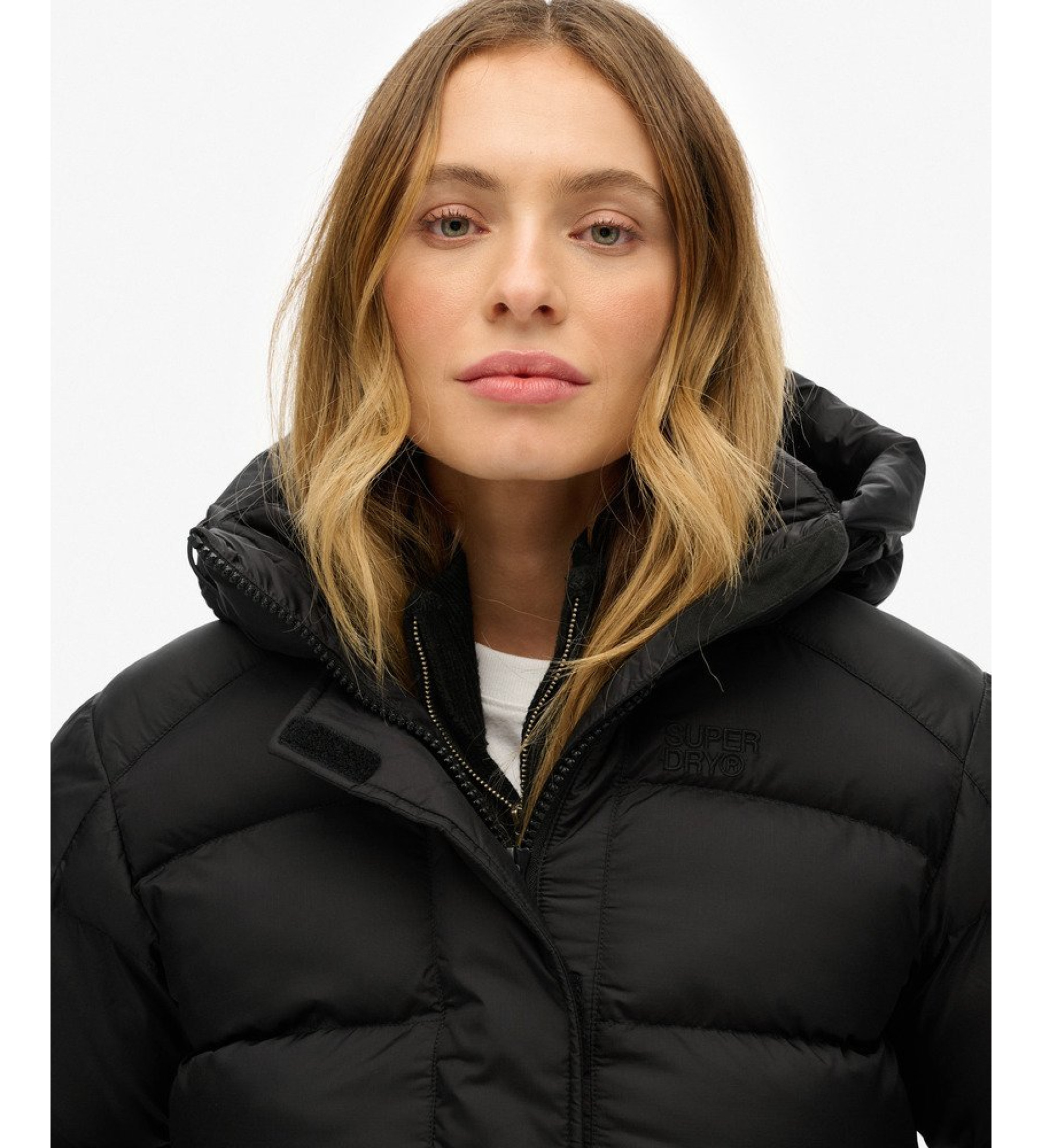 Superdry Veste polaire noire Superdry Veste polaire noire