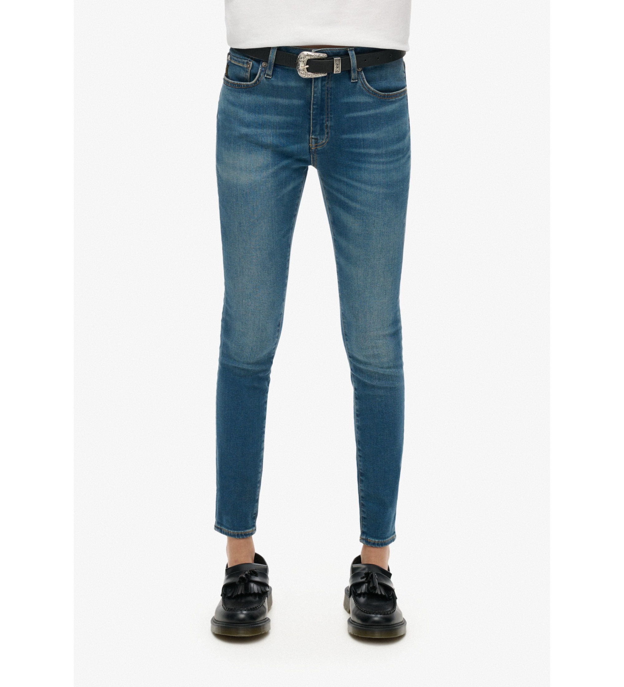 Superdry Jeans De Talle Medio De Algodn Orgnico Vintage azul