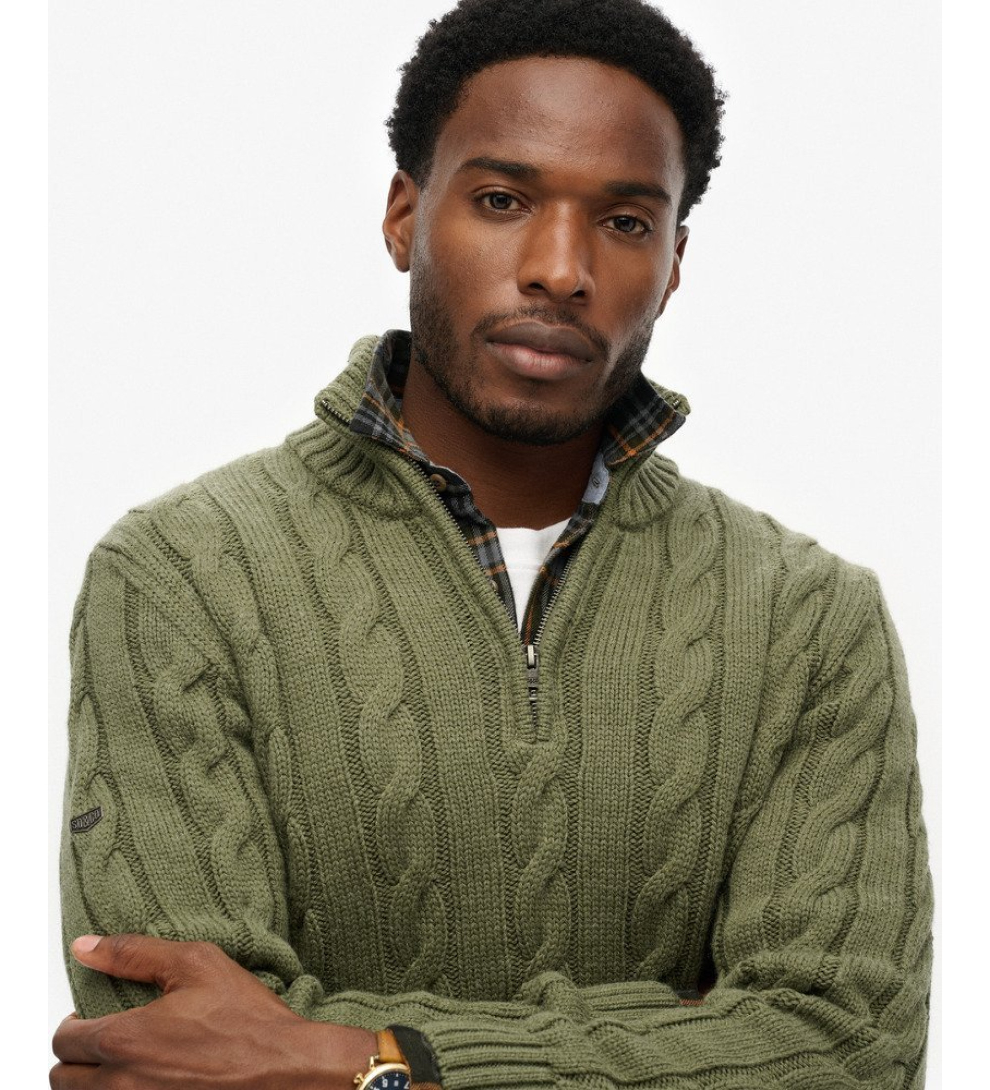 Superdry Camisola verde com cabo Jacob Superdry Camisola verde com cabo Jacob