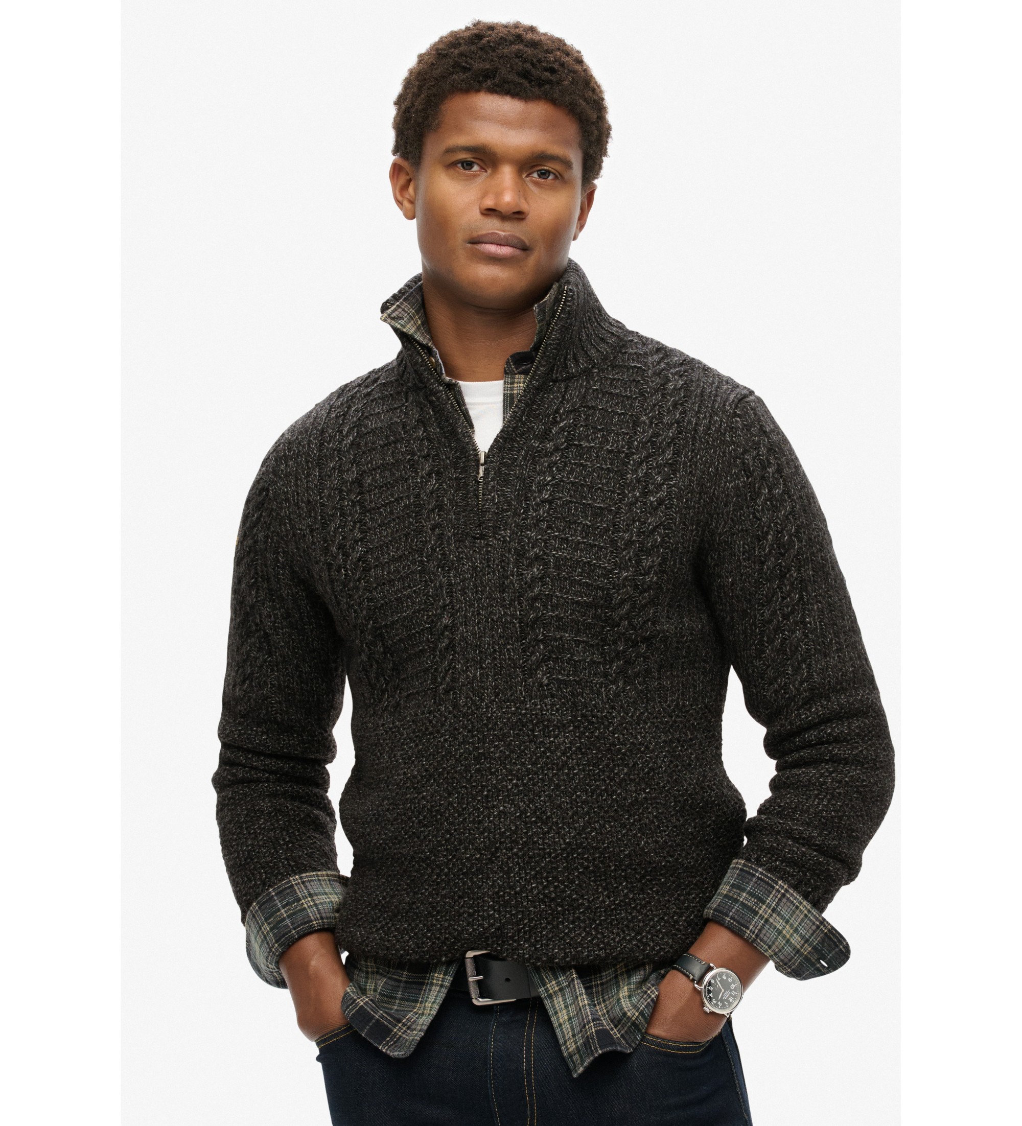 Superdry Jersey Vintage Jacob negro