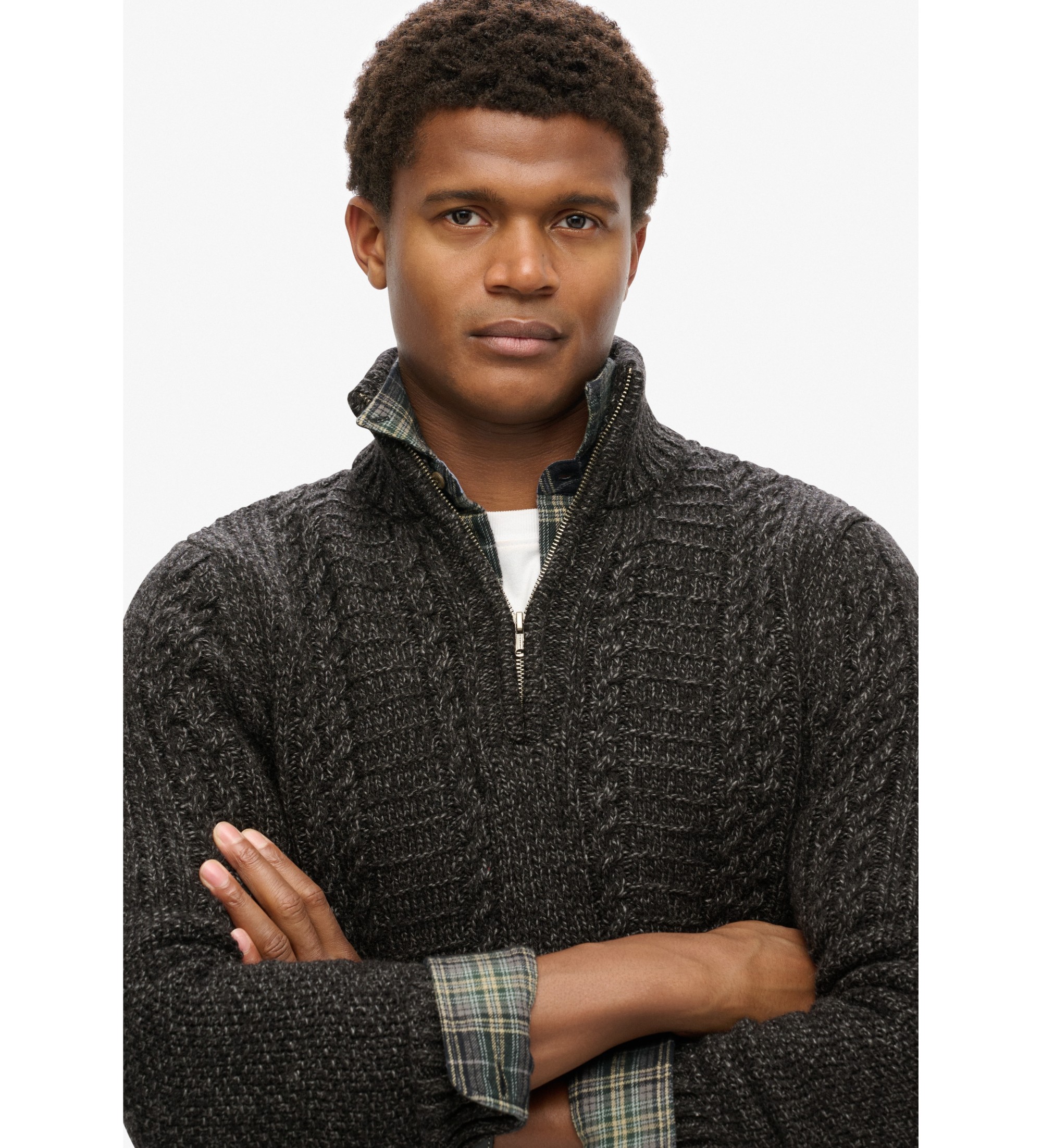 Superdry Vintage Jacob jumper black Esdemarca Store fashion footwear and accessories best brands shoes and designer shoes
