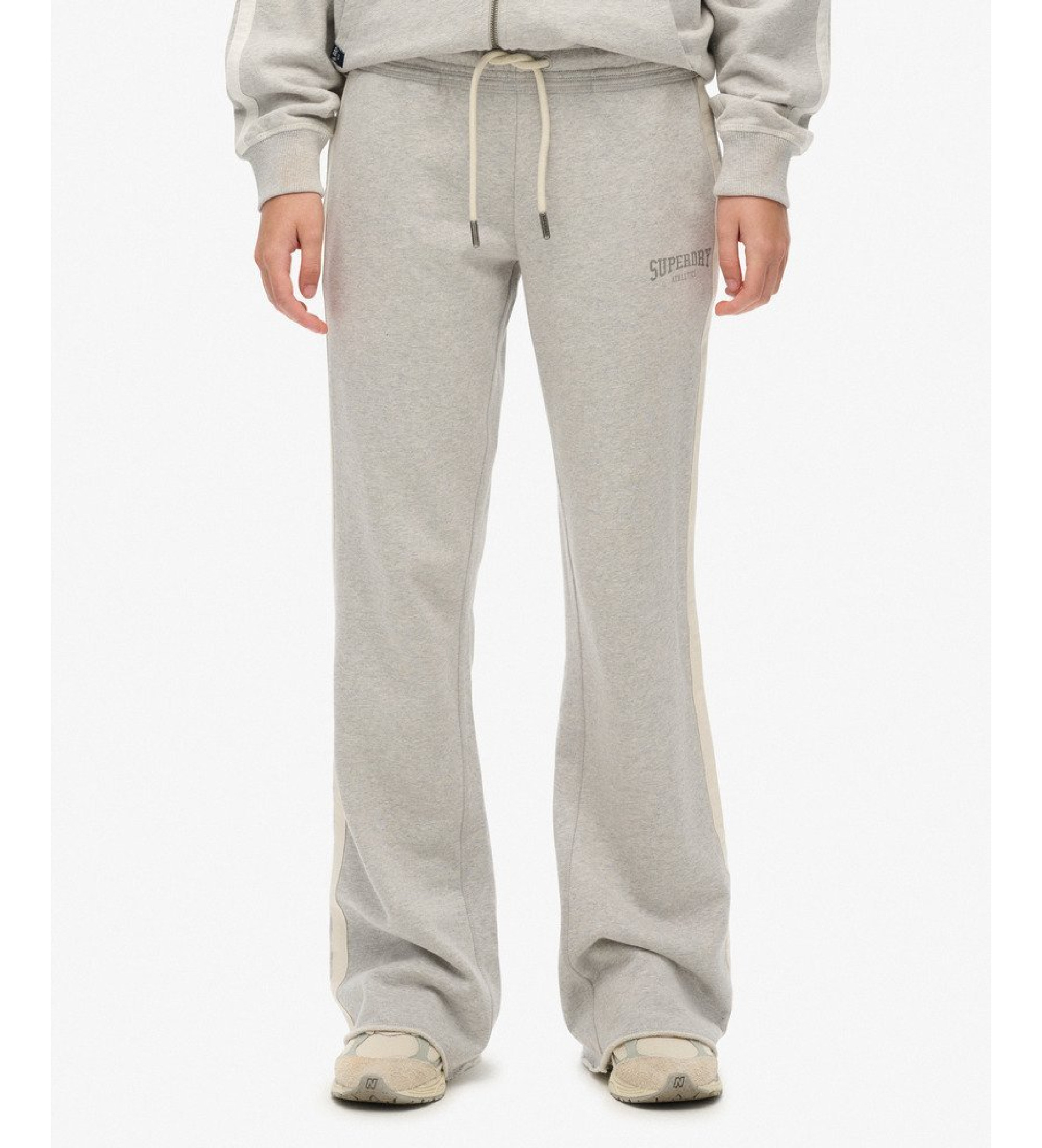 Superdry Jogger Athletic Stripe Flare Jogger Pants grå Superdry Jogger Athletic Stripe Flare Jogger Pants grå