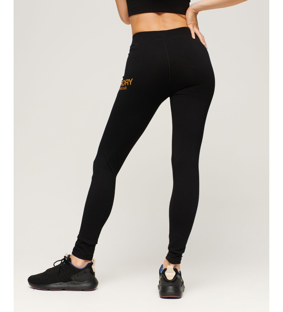 Superdry Leggings Core Sport preto - Esdemarca Loja moda, calçados