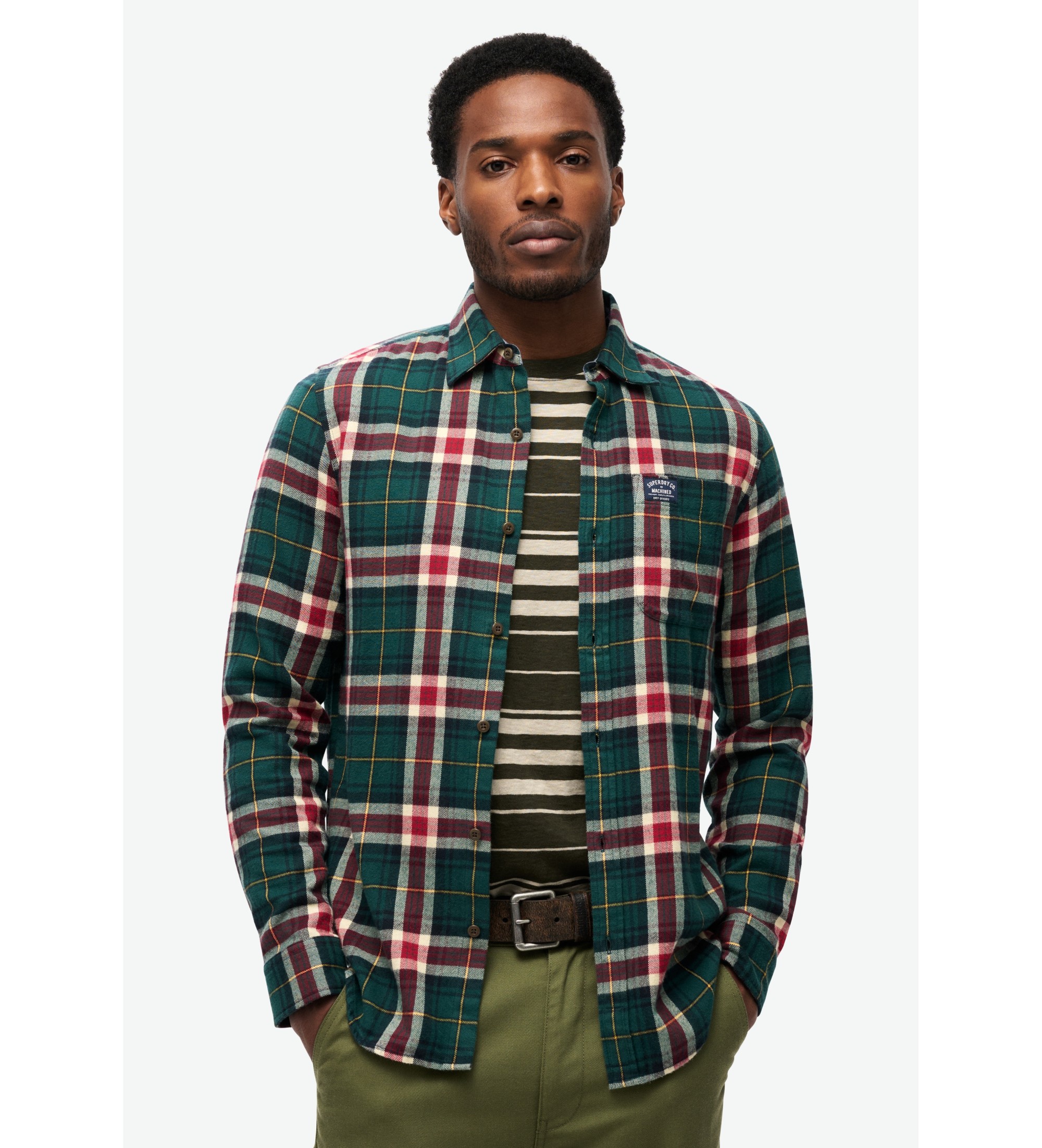 Superdry Chemise verte de bûcheron Superdry Chemise verte de bûcheron