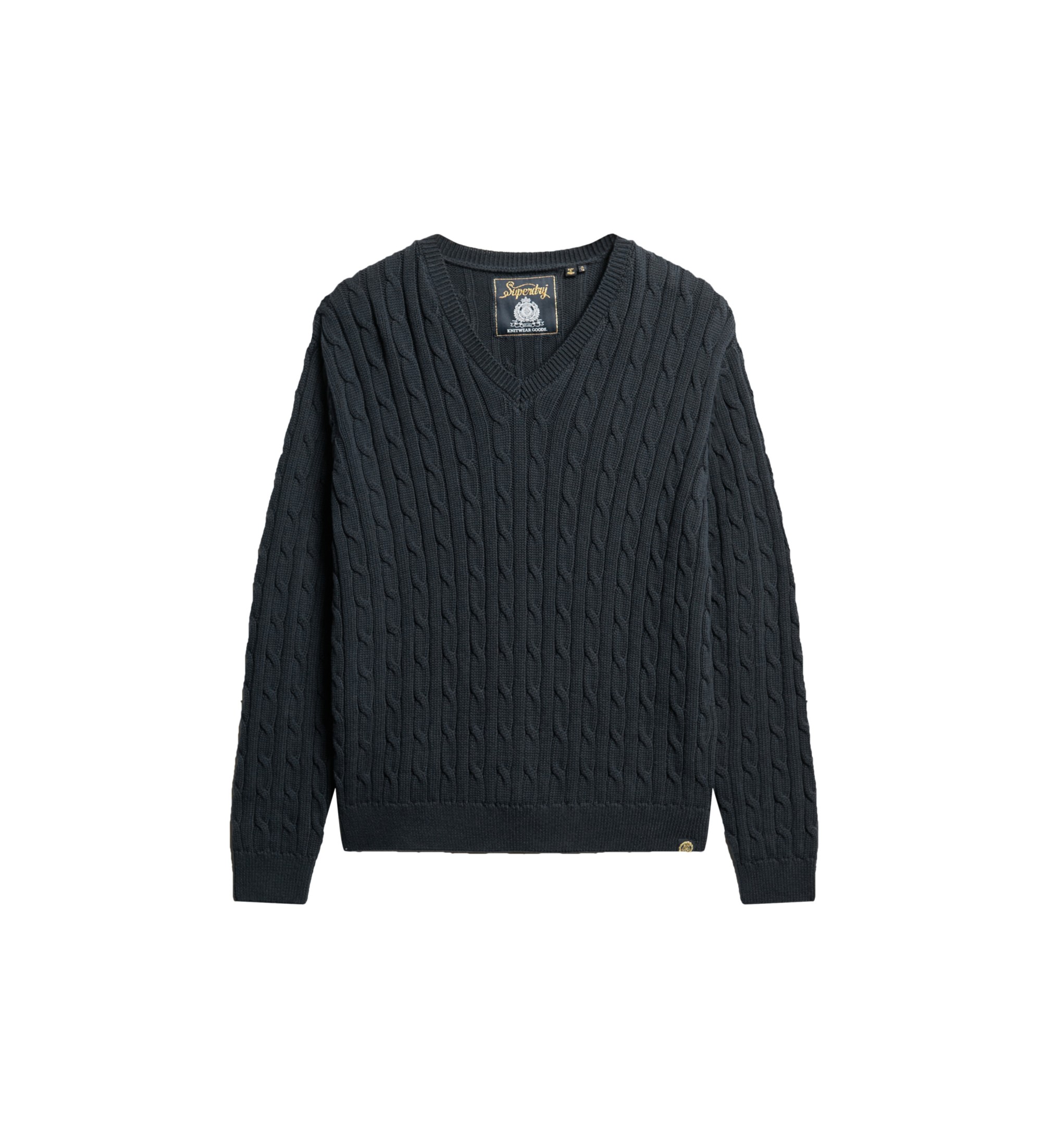 Superdry Pullover Oversize Cable navy