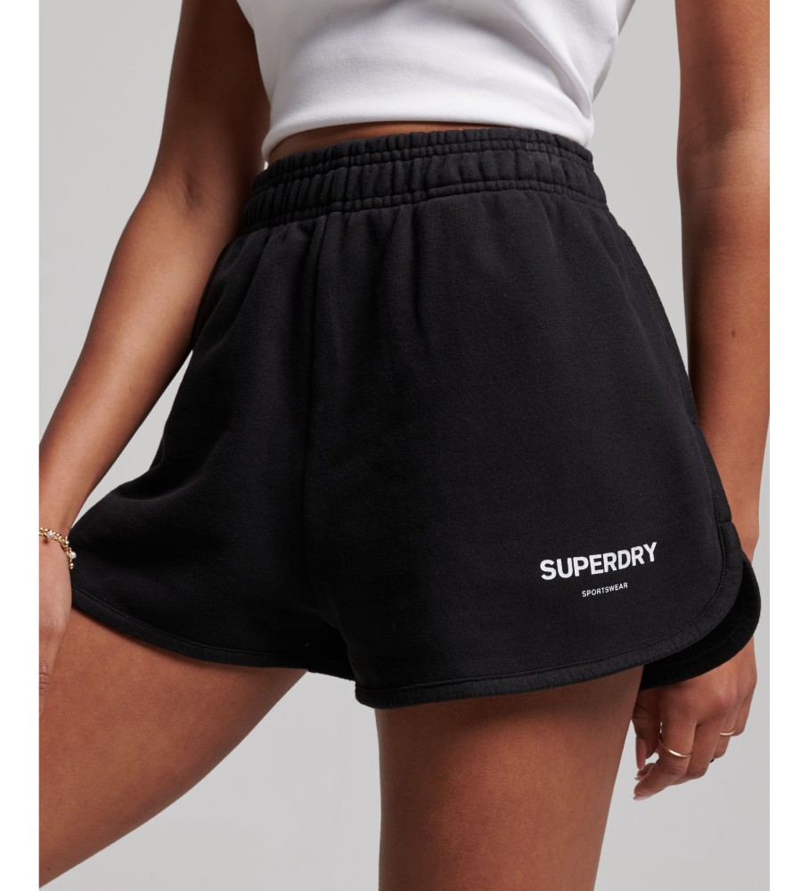 Superdry Tracksuit shorts Core Sport black - ESD Store fashion, footwear  and accessories - best brands shoes and designer shoes