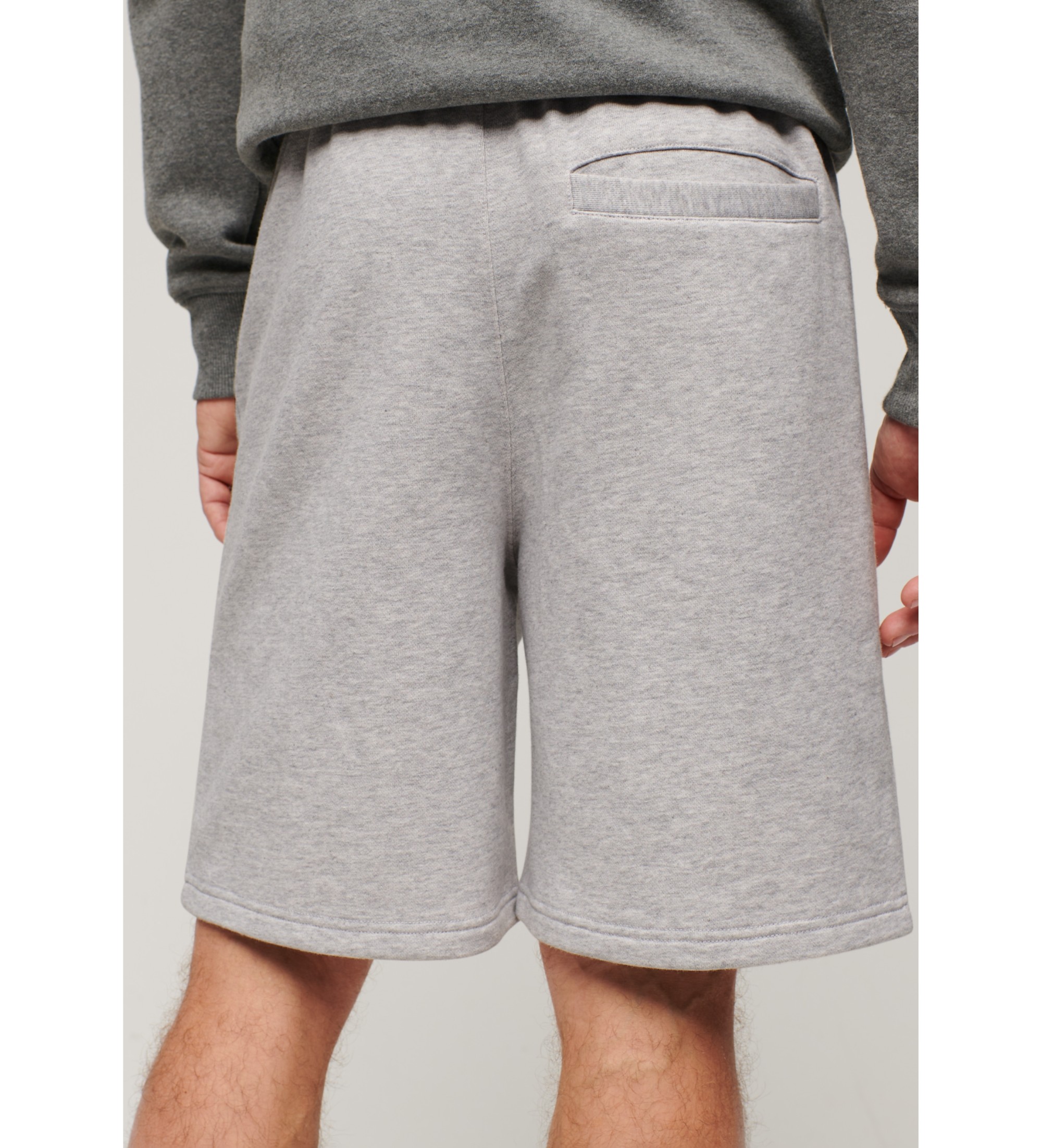 Superdry Szare szorty z dzianiny
