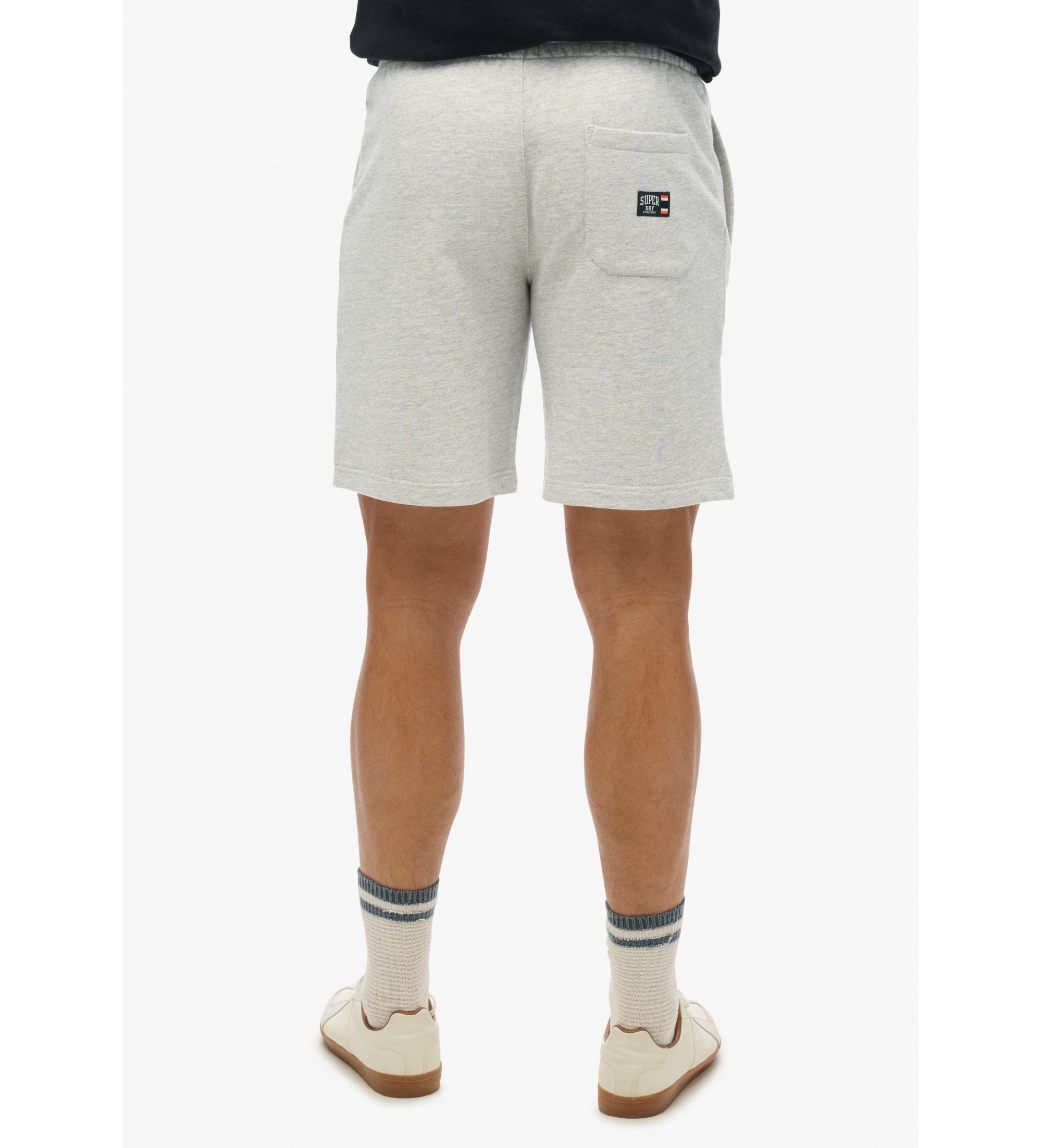 Superdry Gestrickte Shorts mit Logo Essential grau
