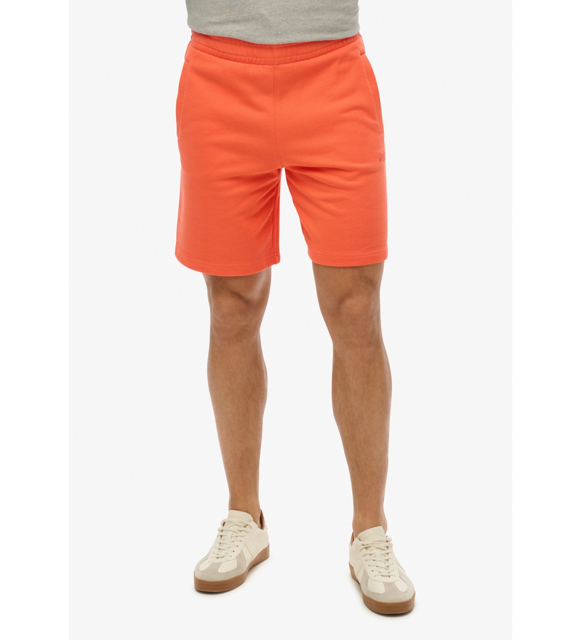Superdry Gebreide shorts met logo Essential oranje