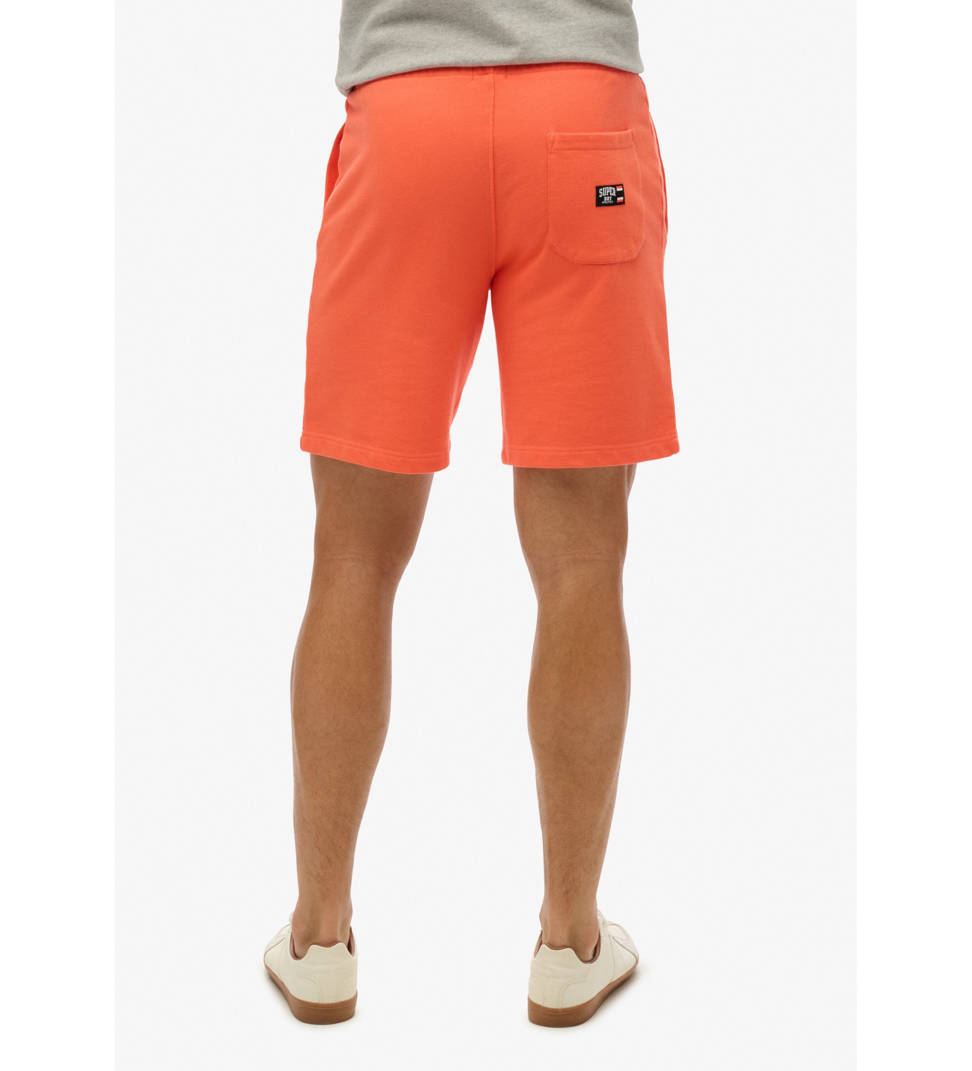Superdry Gebreide shorts met logo Essential oranje