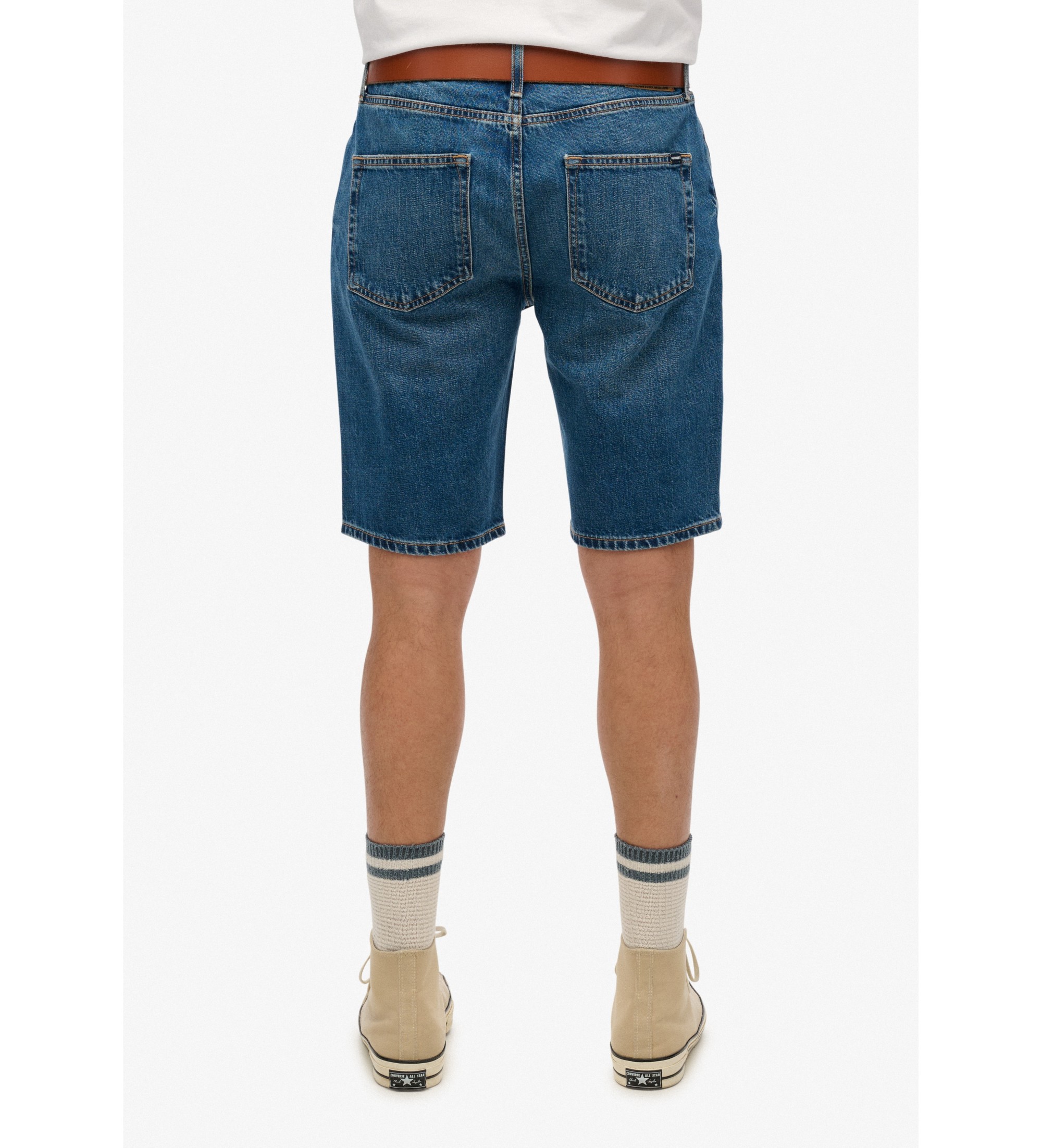 Superdry Gerade Shorts mit blauem Vintage Logo