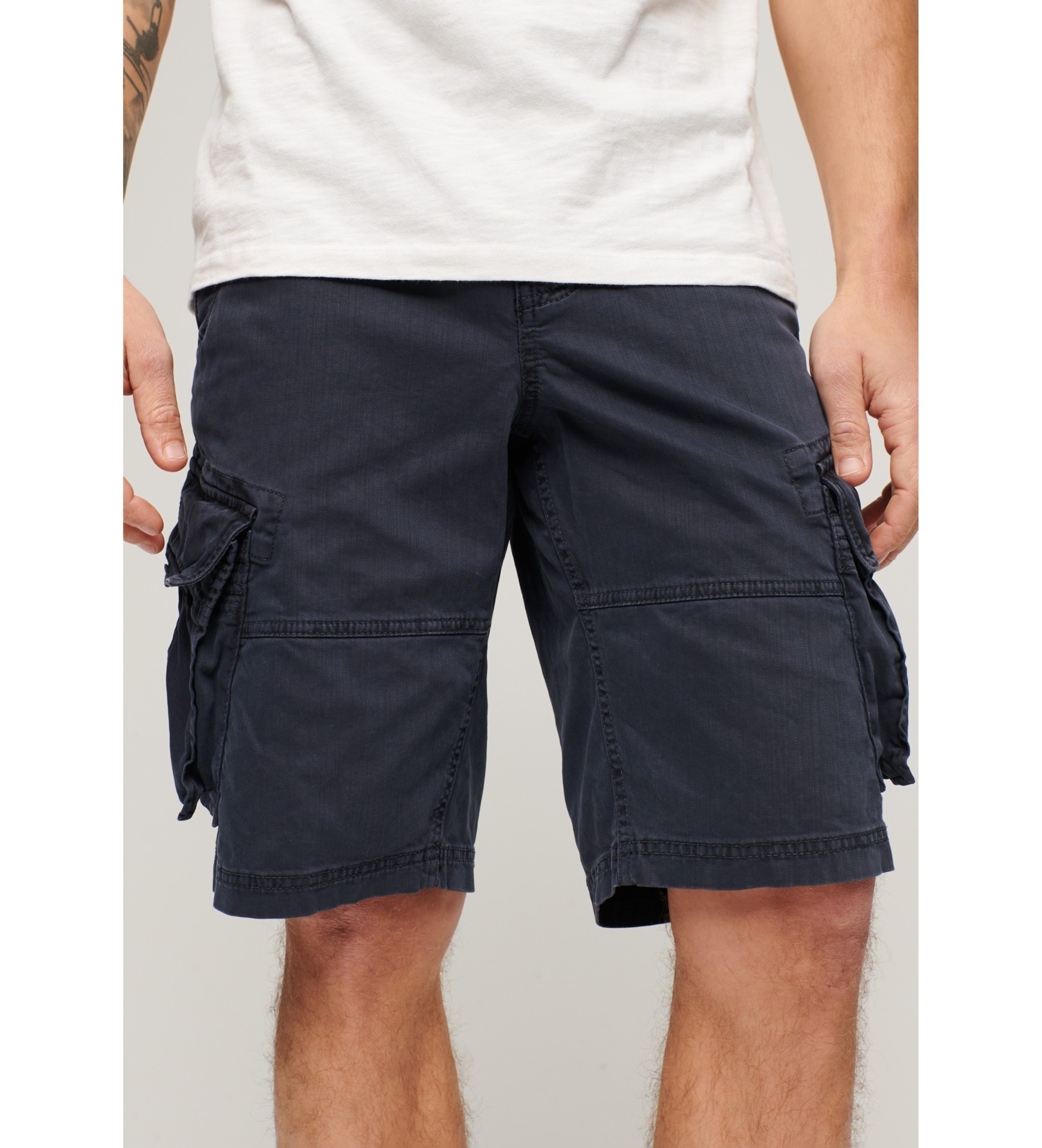 Superdry Cargo shorts Core navy ESD Store fashion footwear and