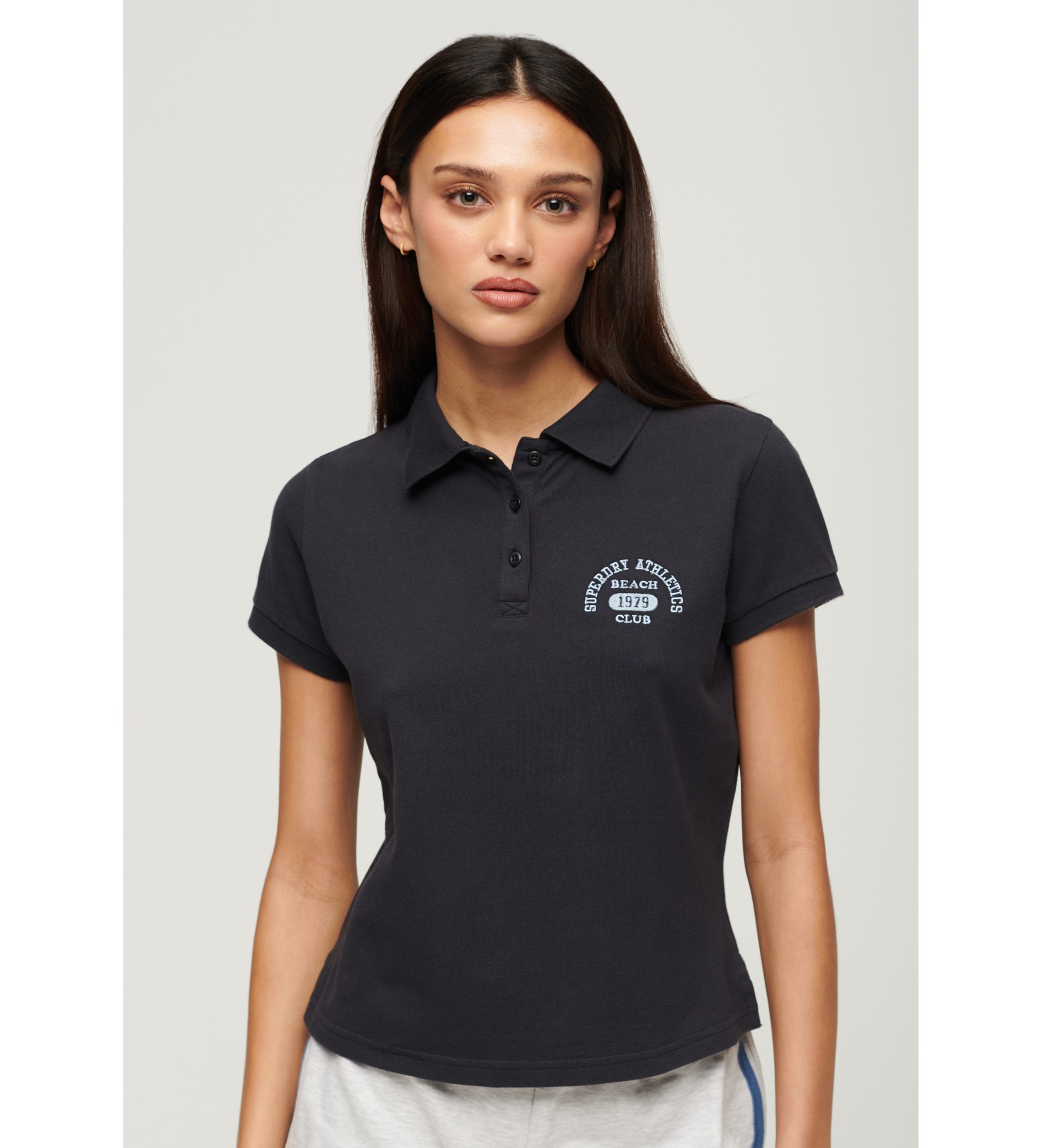Superdry Koszulka polo slim fit 90s navy - Sklep Esdemarca z