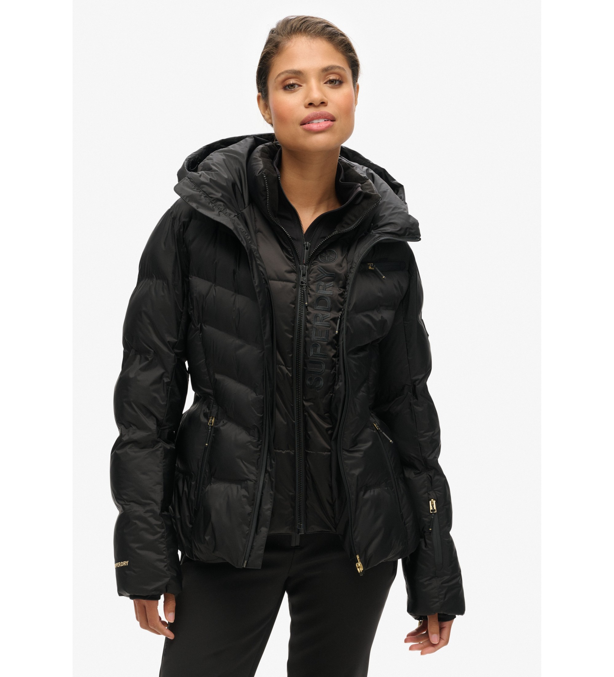 Luxe Puffer Superdry Slim Snow Puffer Jacket Fur Superdry Luxe