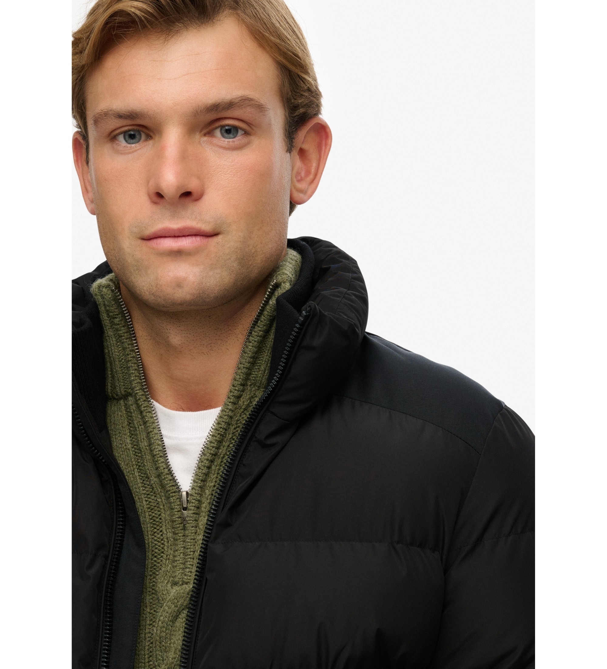 Superdry Veste polaire de sport noire Superdry Veste polaire de sport noire