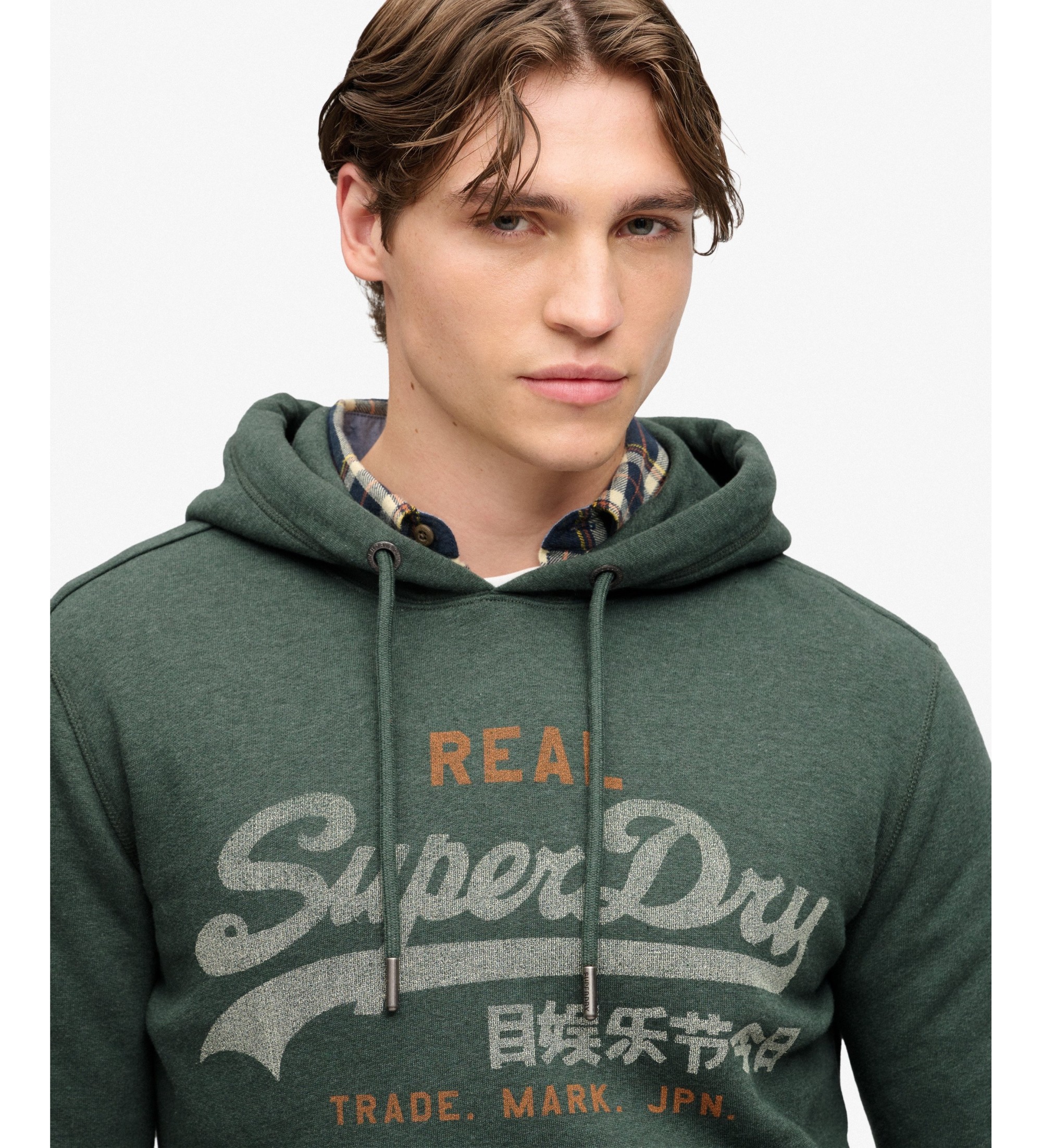 Superdry Green Heritage Relaxed Hooded Top