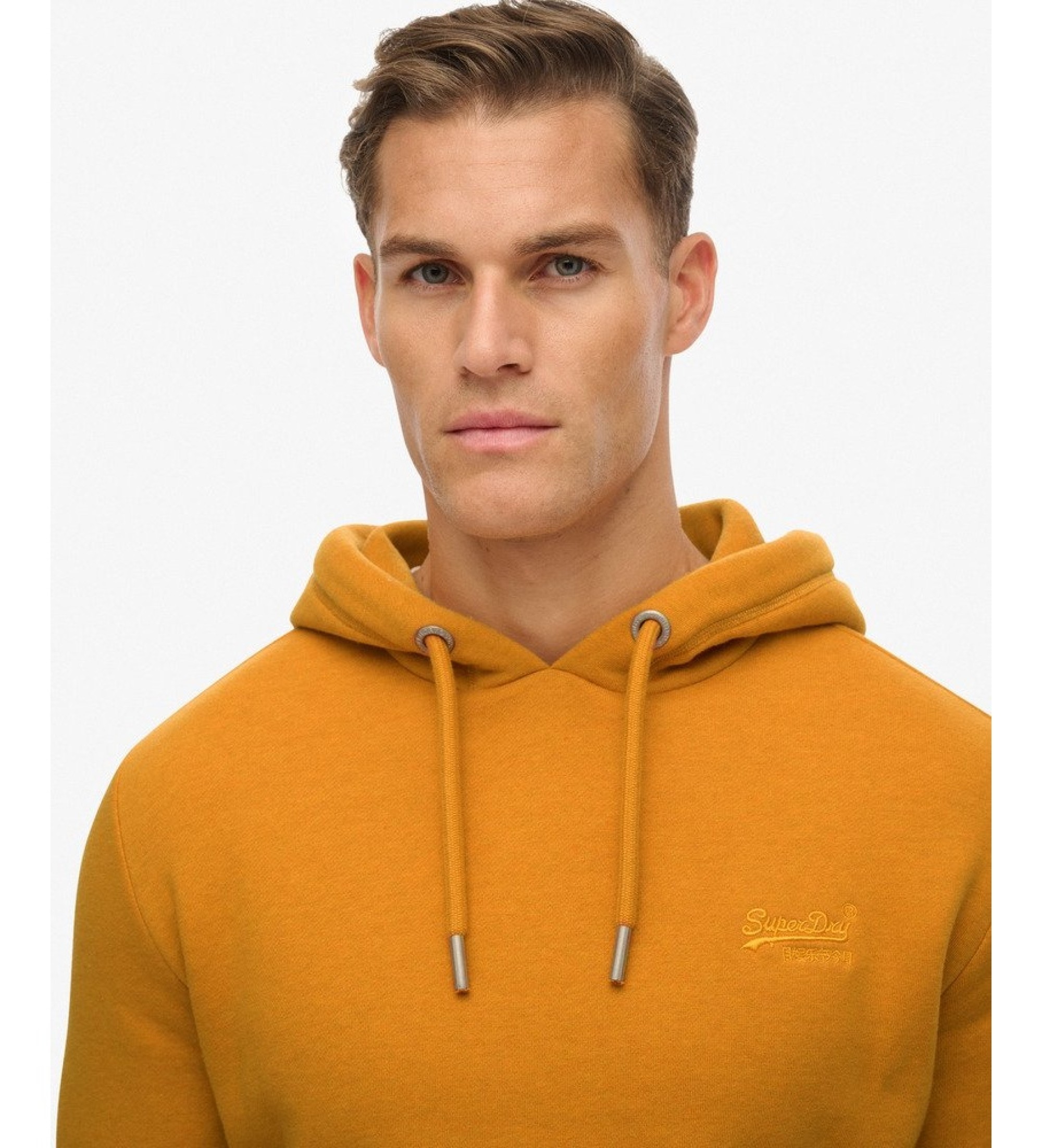 Superdry Mustard Vintage Logo Hoodie