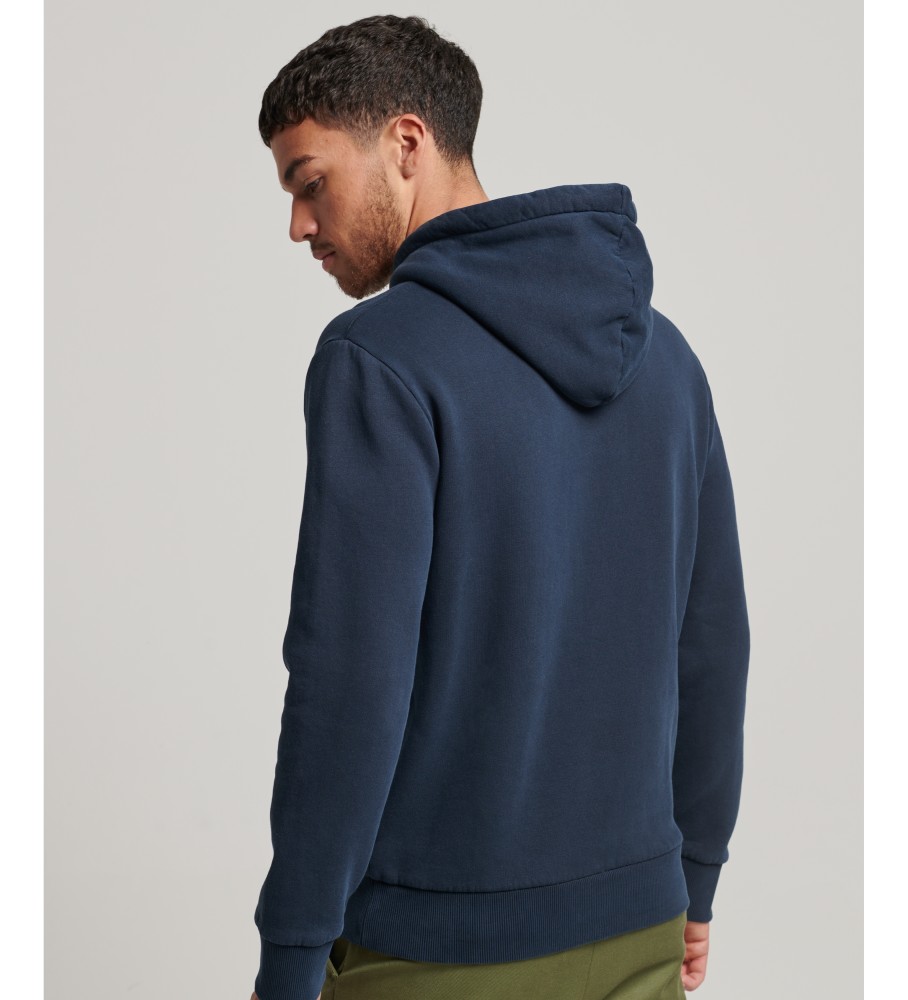 Superdry Vintage Venue Hoodie Neon Navy