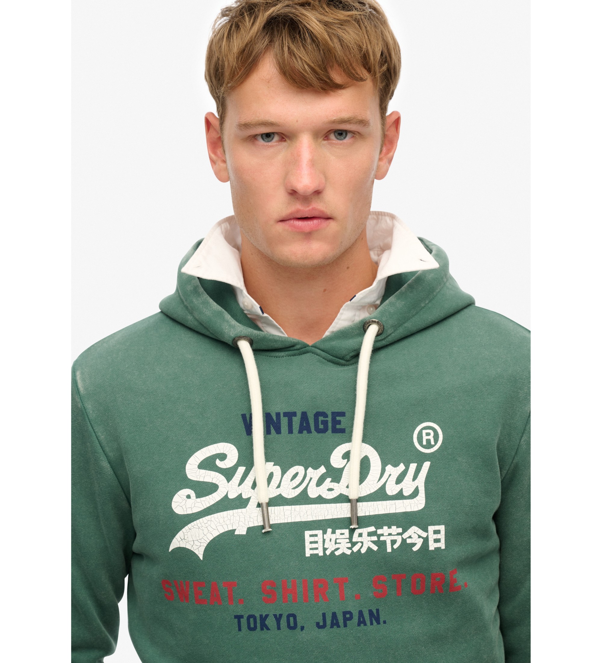 Superdry Sweat vintage vert Cali