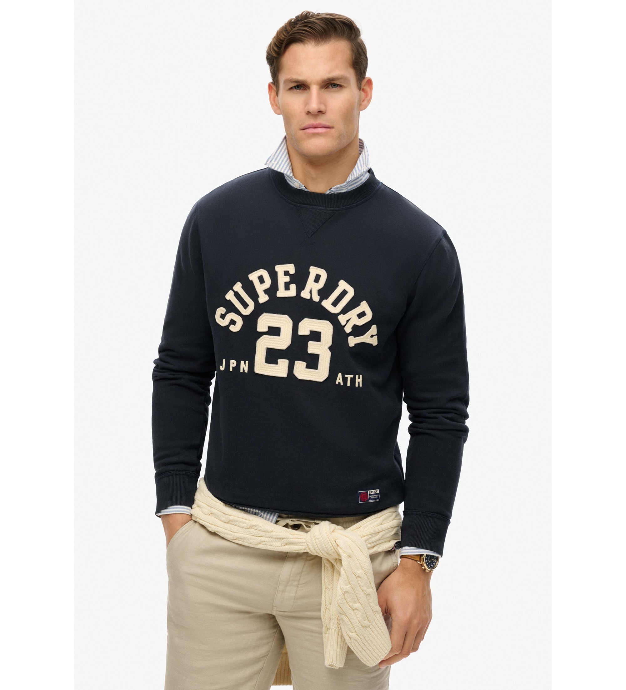 Superdry Vintage Athletic navy sweatshirt