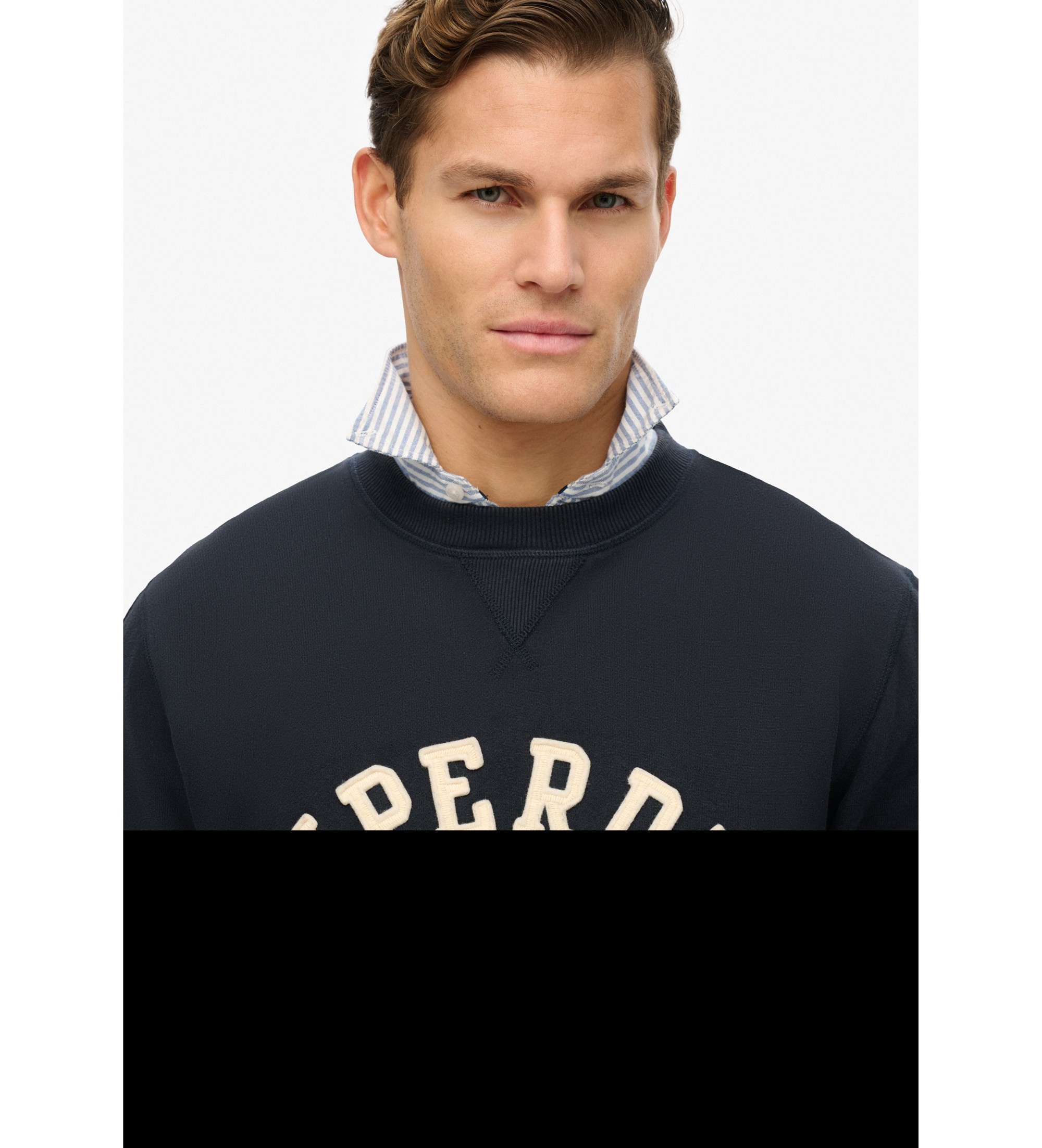 Superdry Vintage Athletic navy sweatshirt