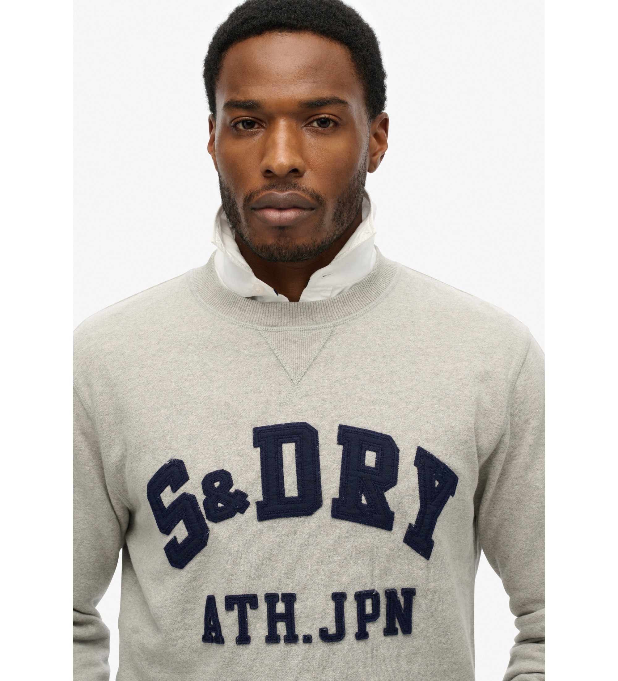 Superdry Sweat vintage Athletic gris
