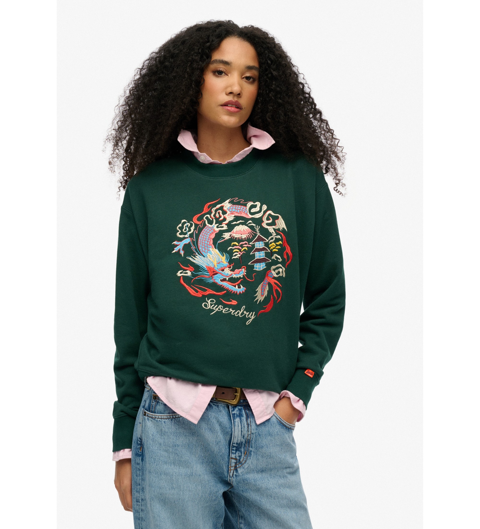 Superdry Sweatshirt Suika vert