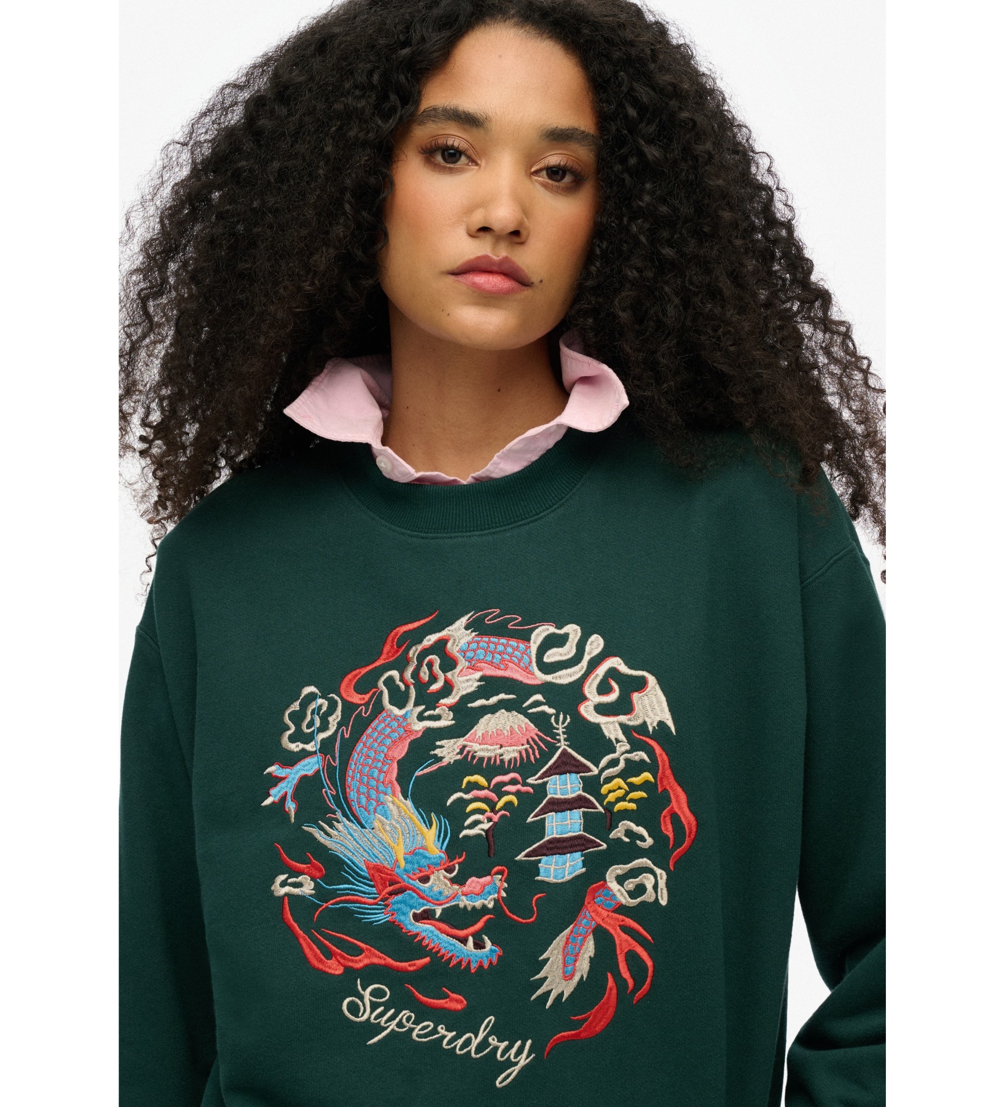 Superdry Sweatshirt Suika vert