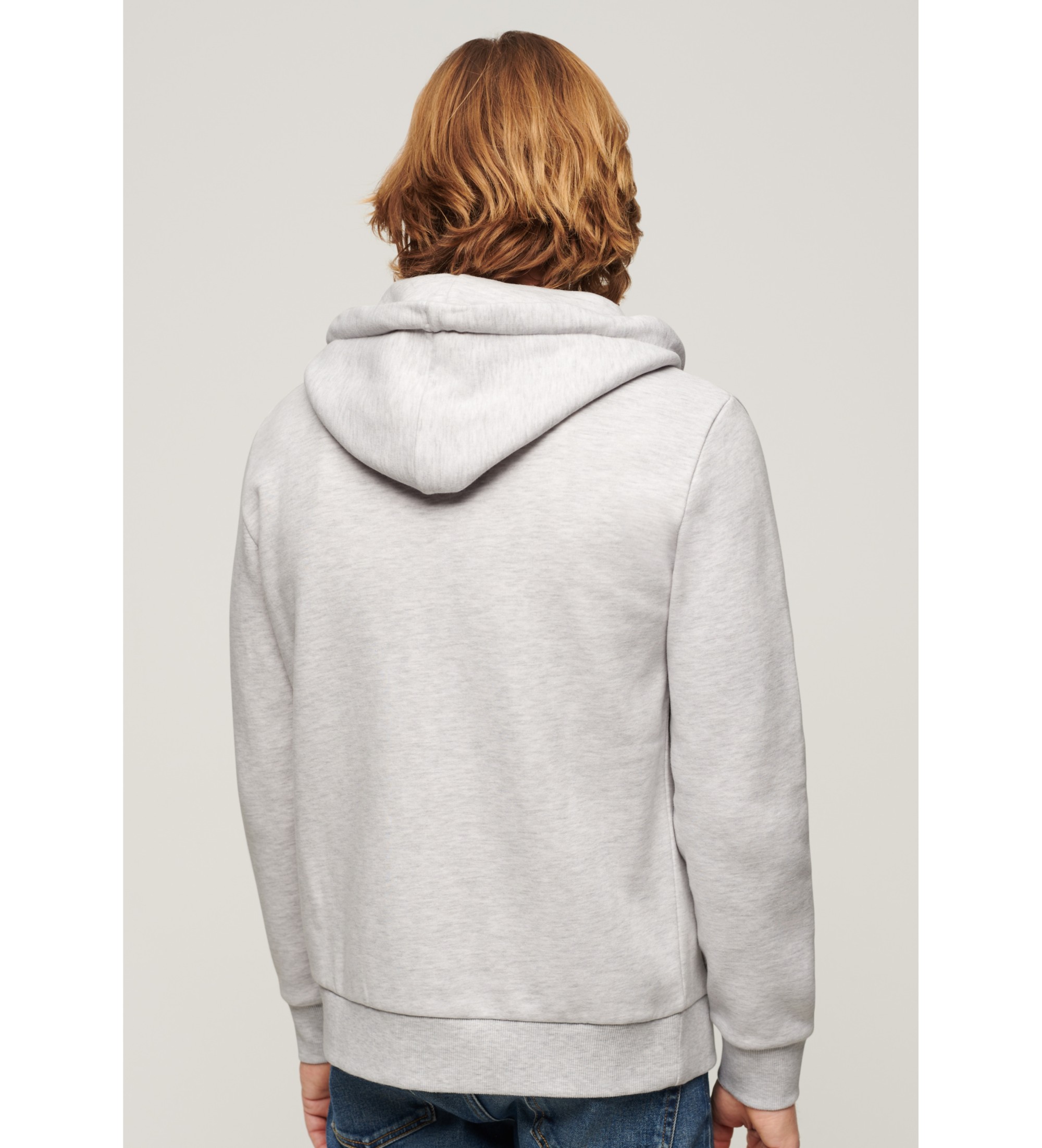 Superdry Fluorescent sweatshirt with Vintage Logo grey logo