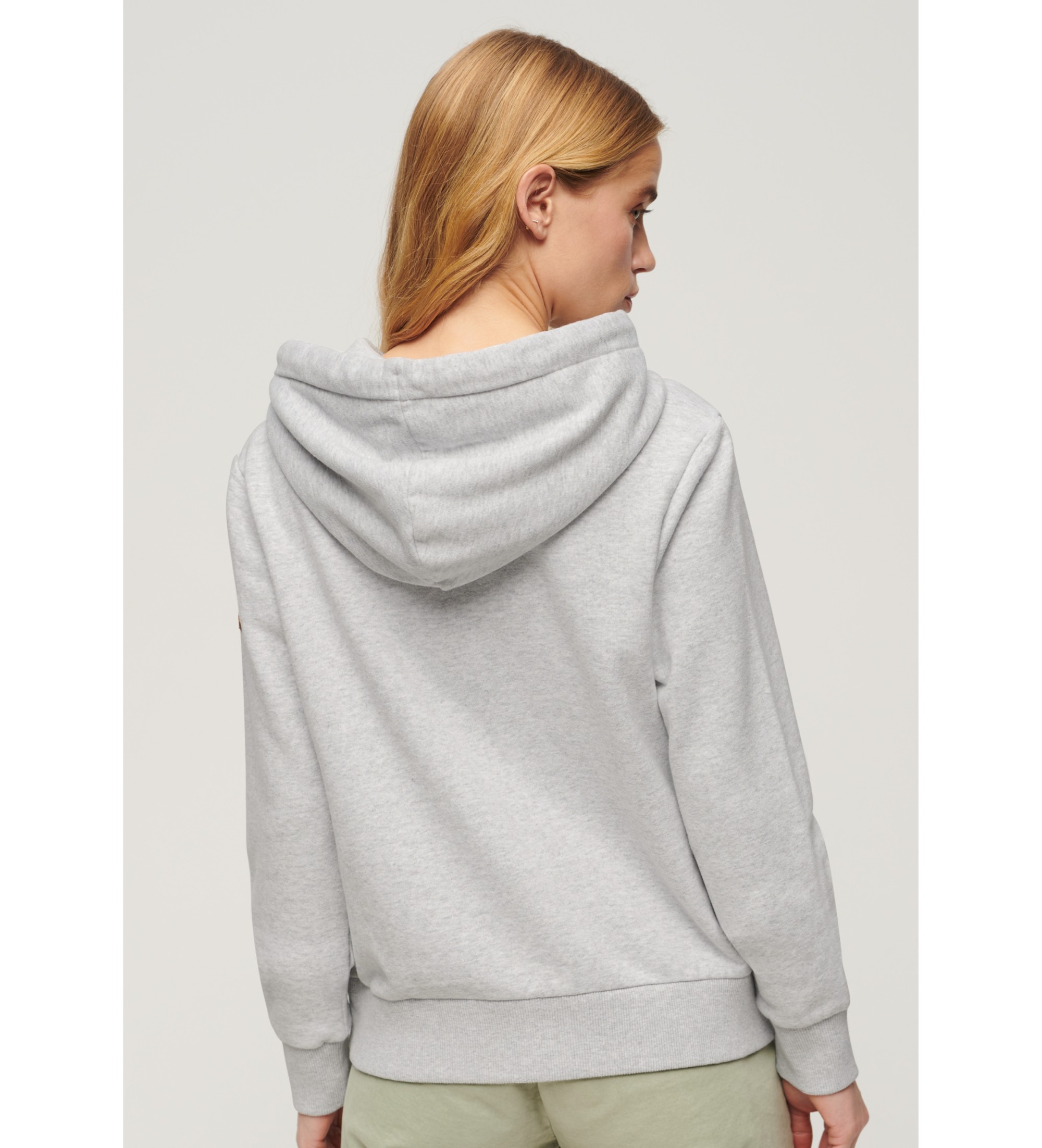 Superdry Camisola com logtipo vintage numa tonalidade mais profunda de cinzento