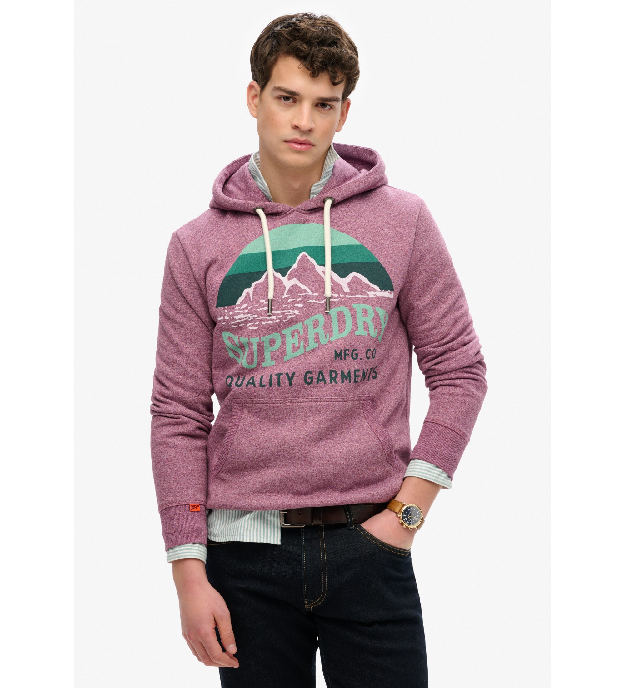 Superdry Felpa rosa Core Great Outdoors