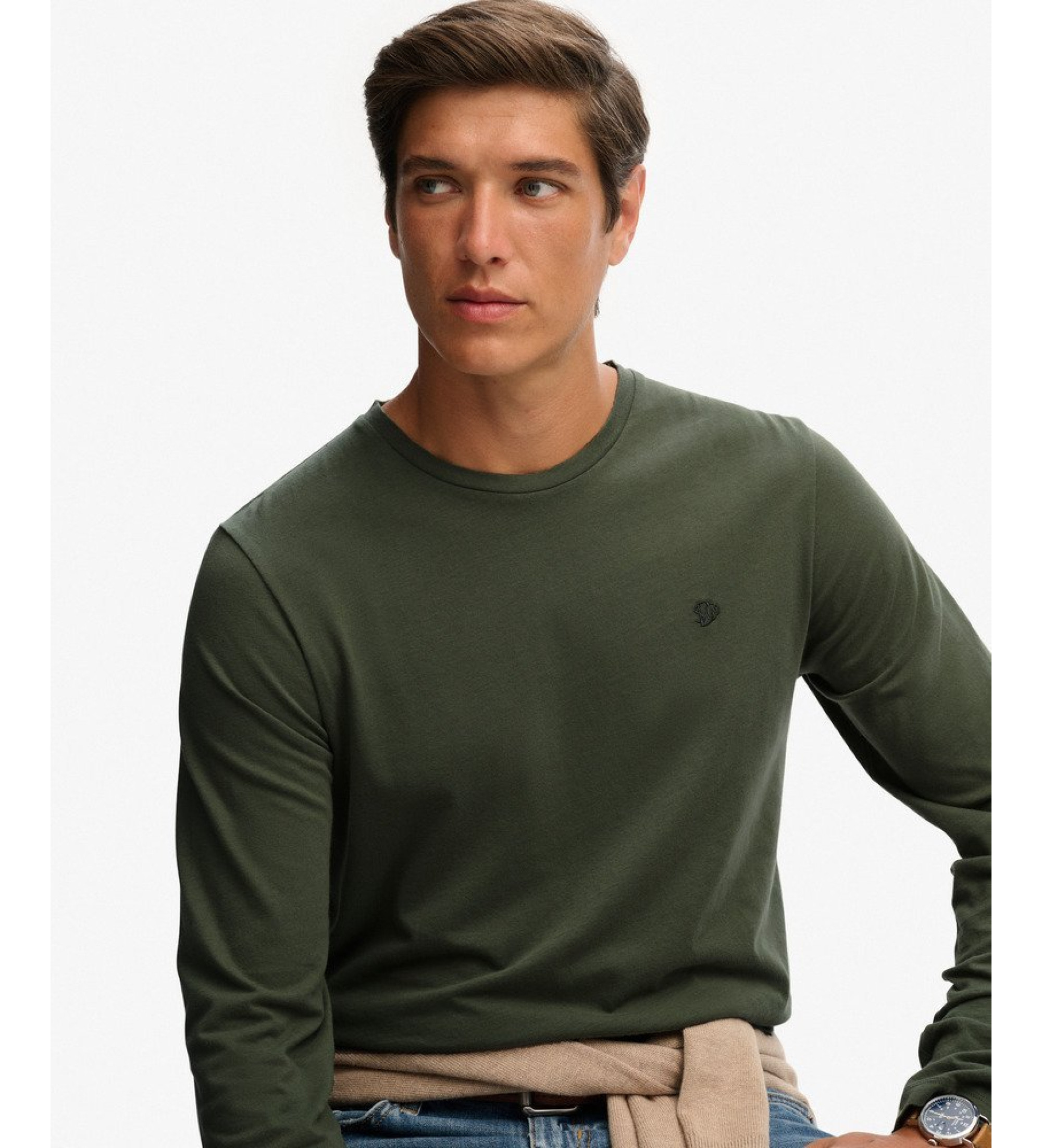 Superdry T-shirt essentiel classique vert foncé Superdry T-shirt essentiel classique vert foncé