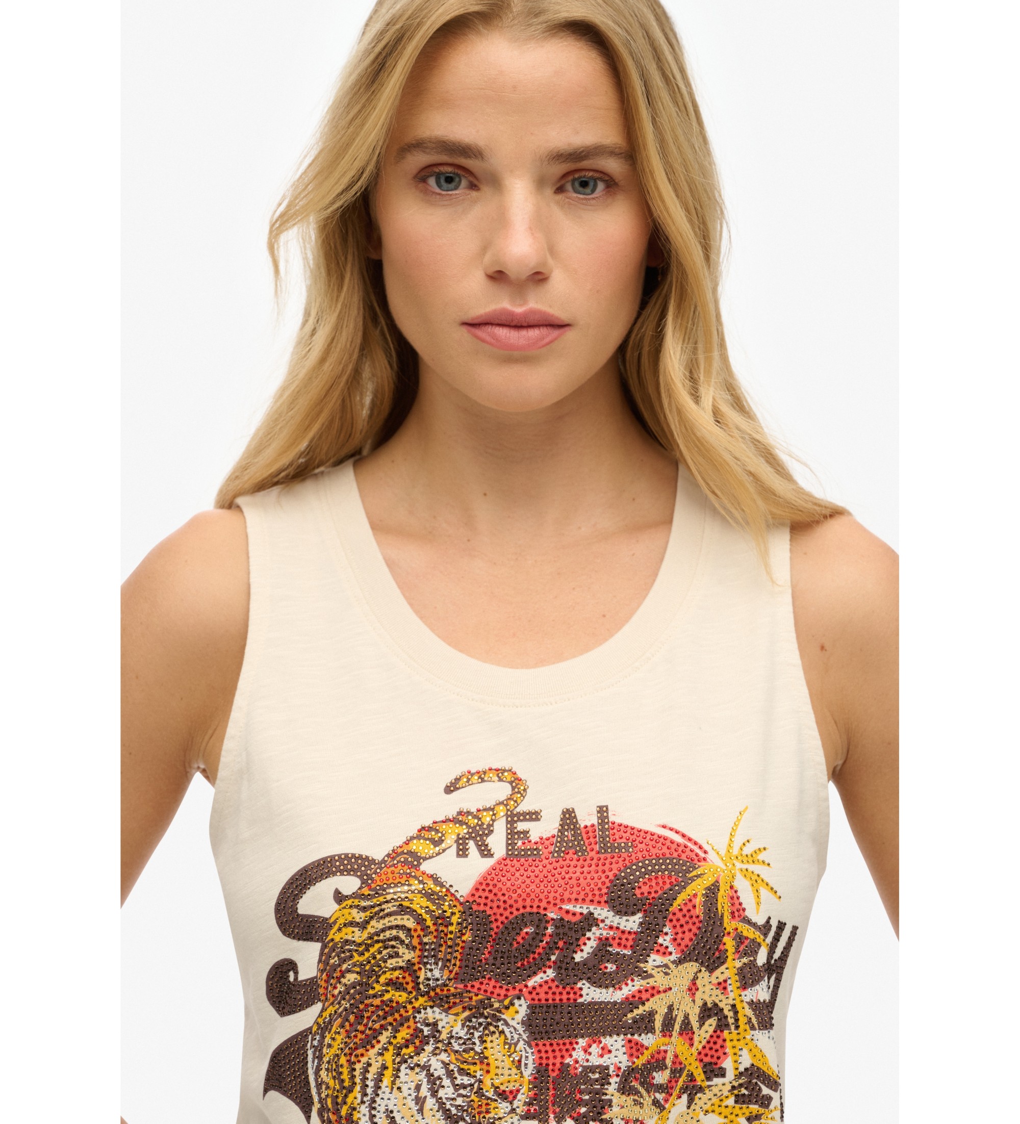 Superdry Tokyo Vintage beige T-shirt