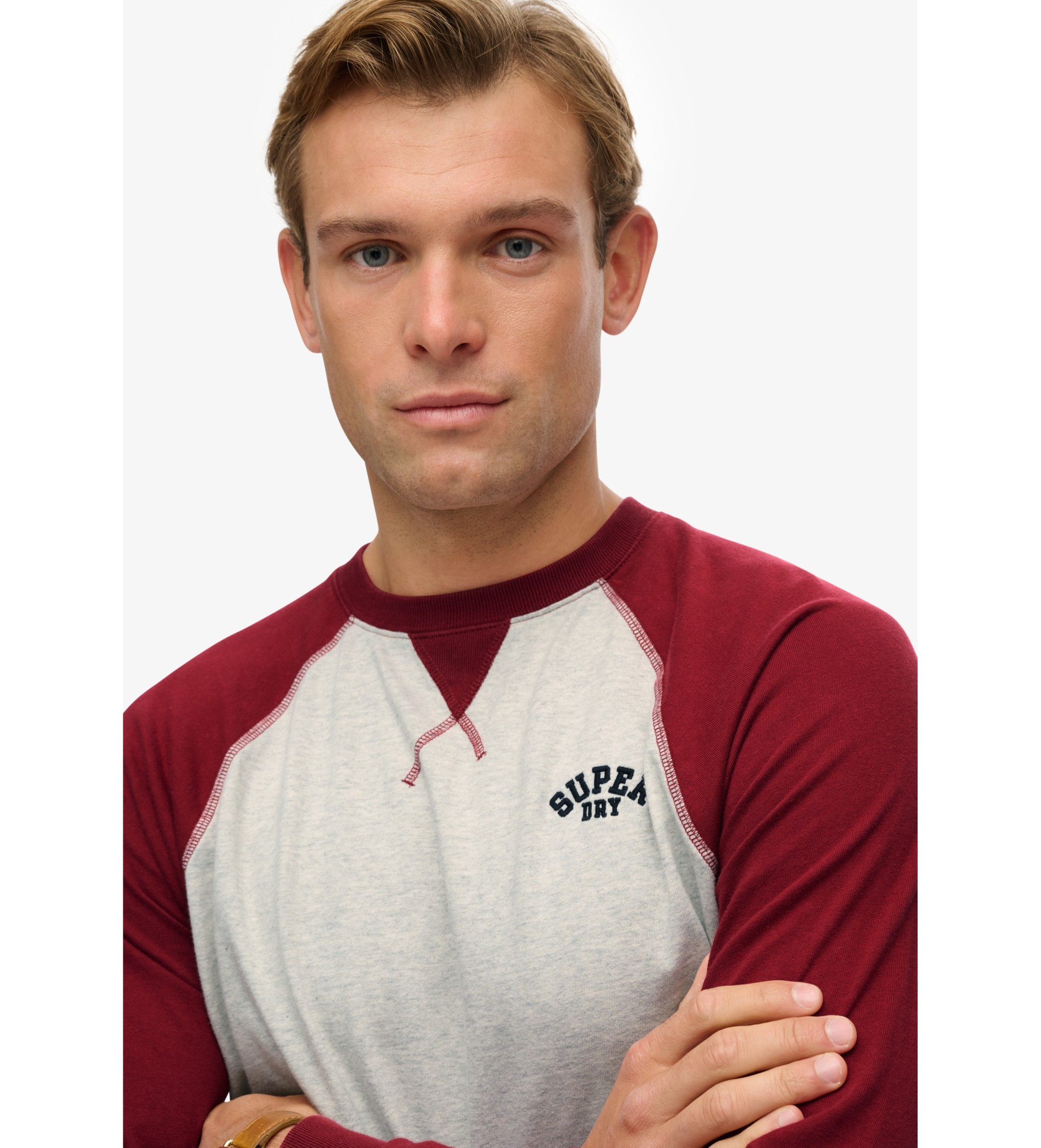 Superdry Vintage Athletic Baseball Top red Superdry Vintage Athletic Baseball Top red