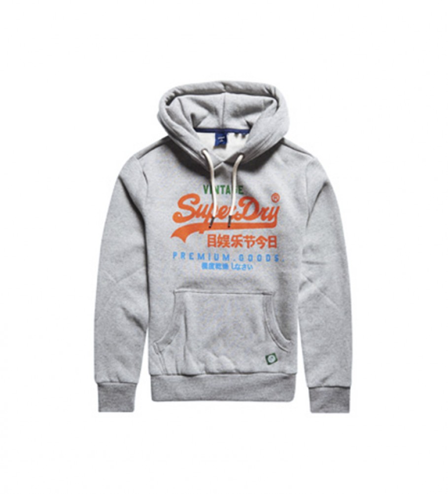 Superdry Sudadera Vl Tri gris - Tienda Esdemarca moda, calzado y  complementos - zapatos de marca y zapatillas de marca