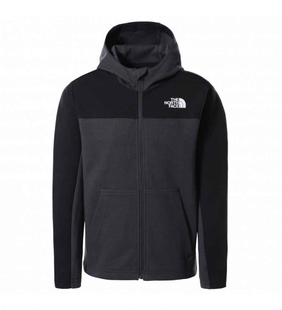 The North Face Slacker Hoodie with Zip, grey, black 