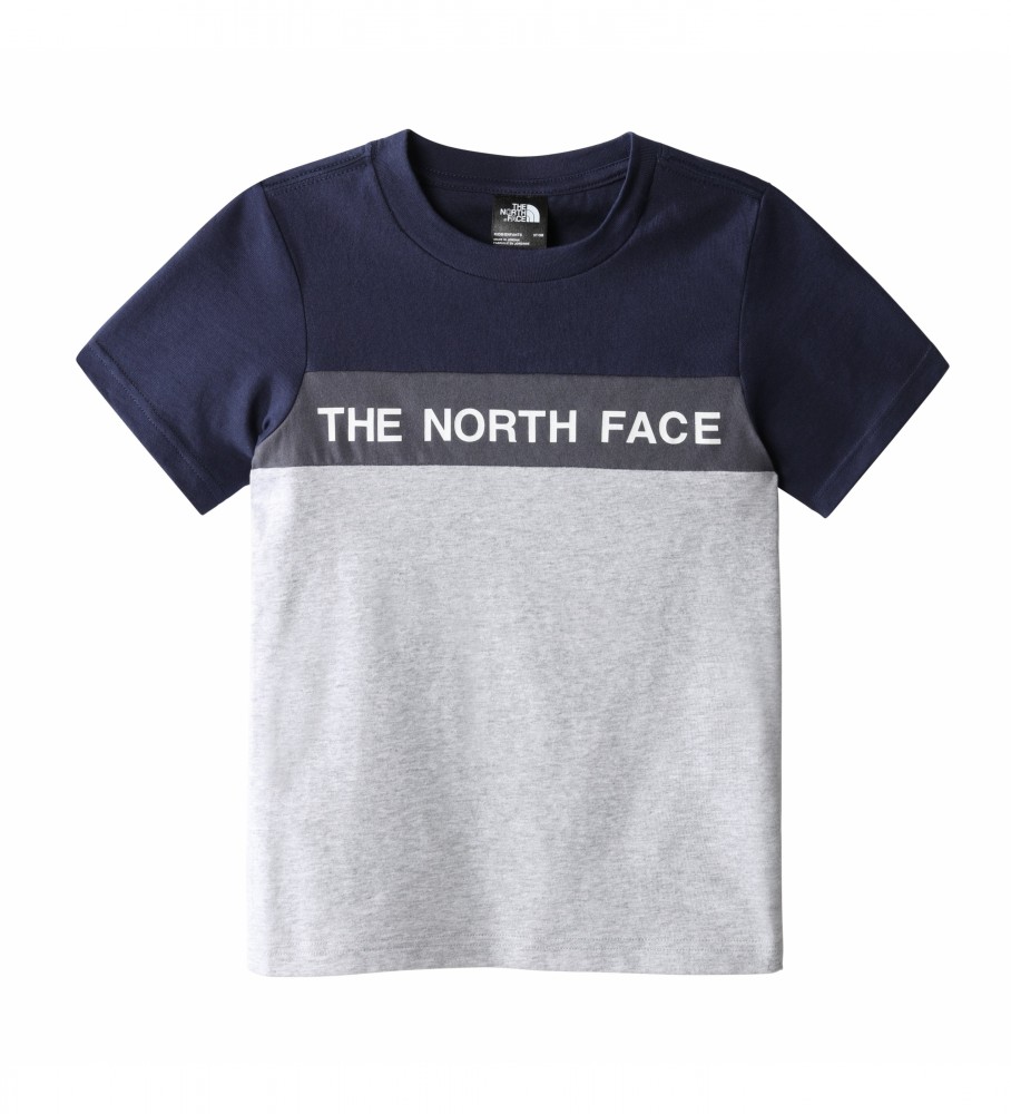 The North Face Camiseta Kid Colour Block Tee gris