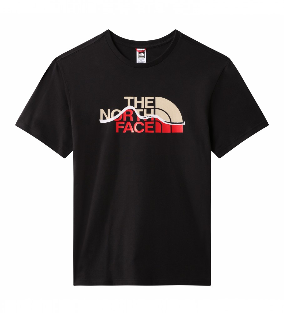 The North Face T-shirt S/S Mountain Line preta