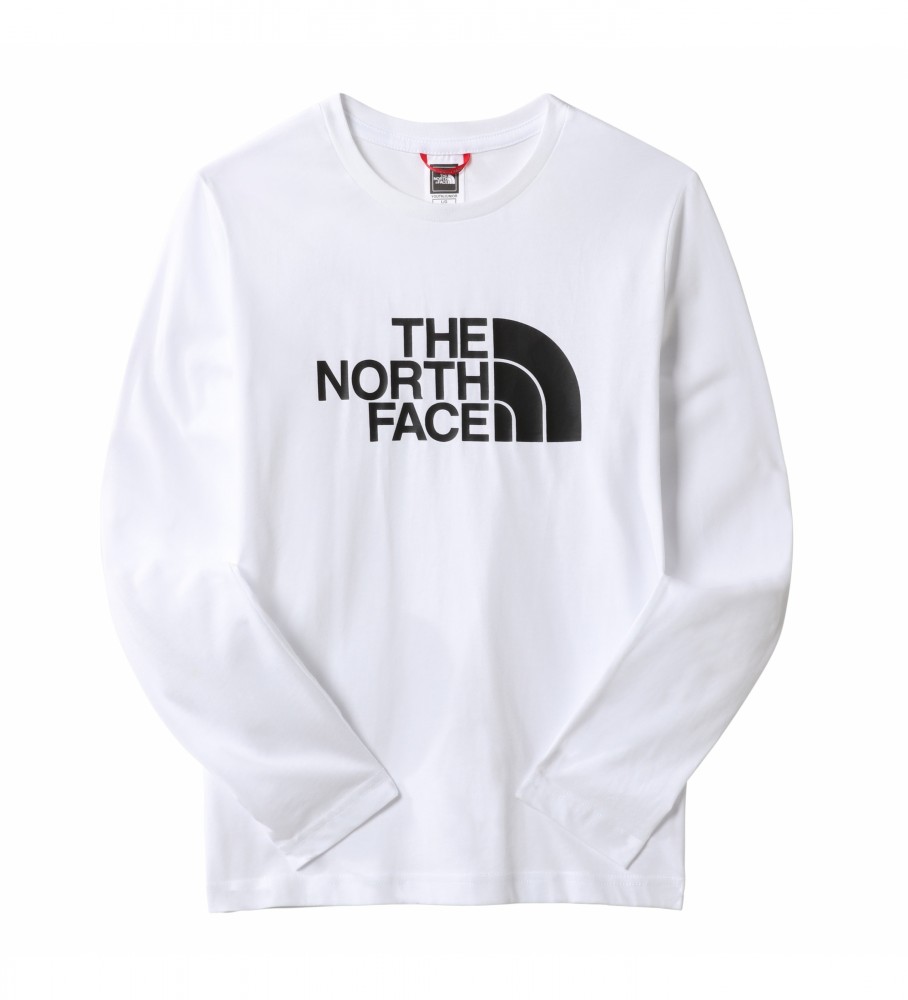 The North Face Camiseta Teens L/S Easy Tee blanco