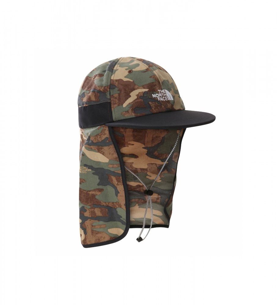 The North Face Kelp Tan camouflage cap, green