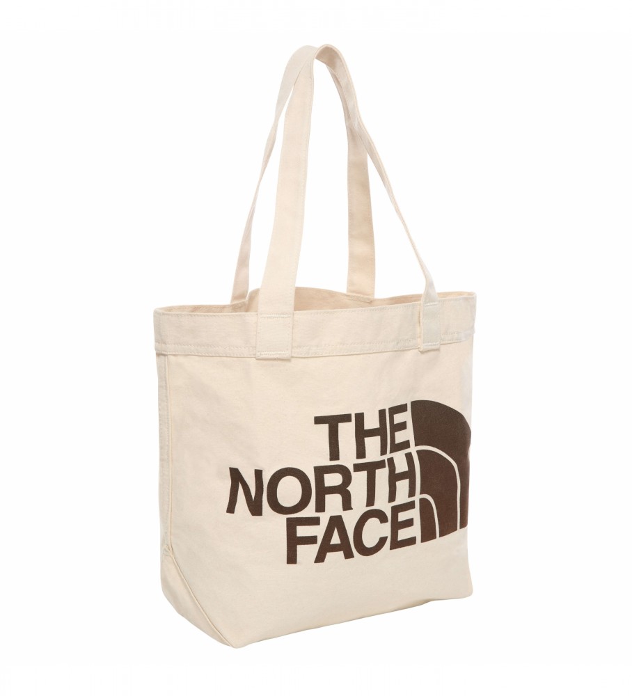 The North Face Logo impressão bege saco bege -34,3x12,7x44,5cm
