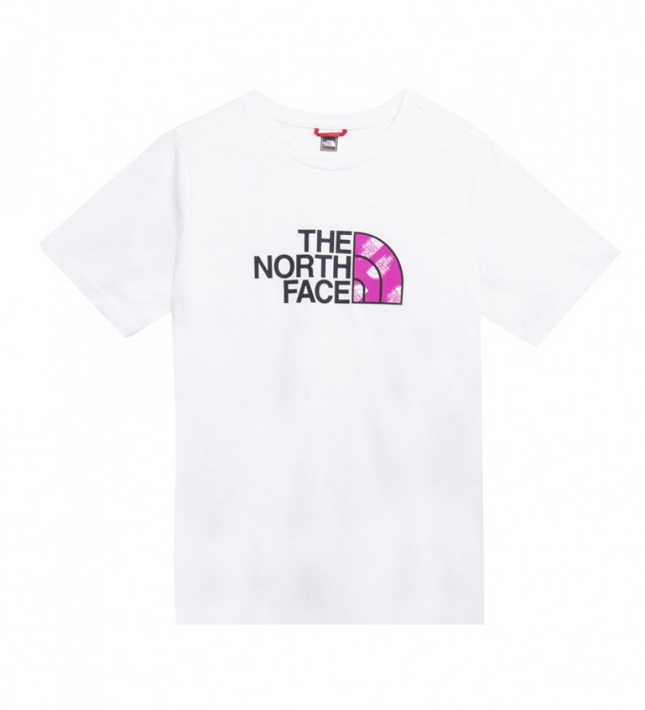 The North Face Camiseta Easy Relaxed Tee blanco, rosa