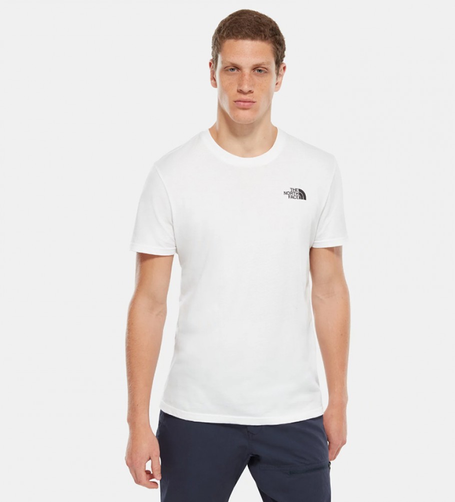 The North Face T-shirt simples da abóbada branca