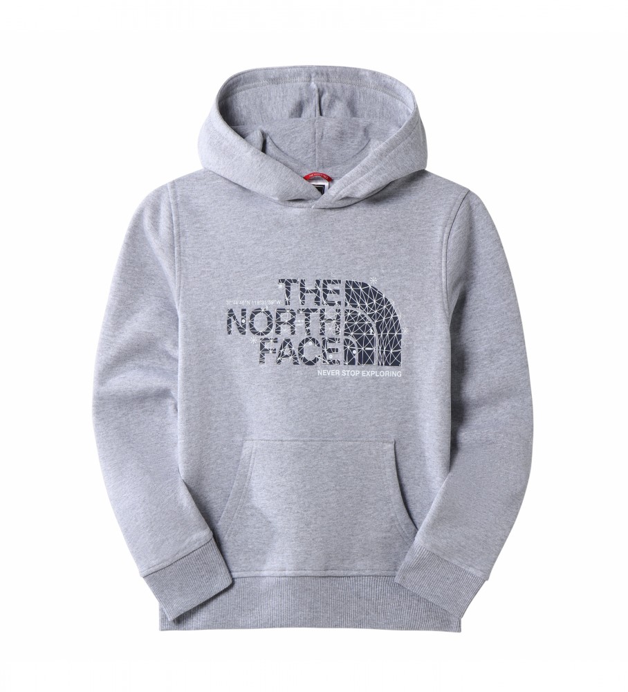 The North Face Drew Peak P/O grey sweatshirt