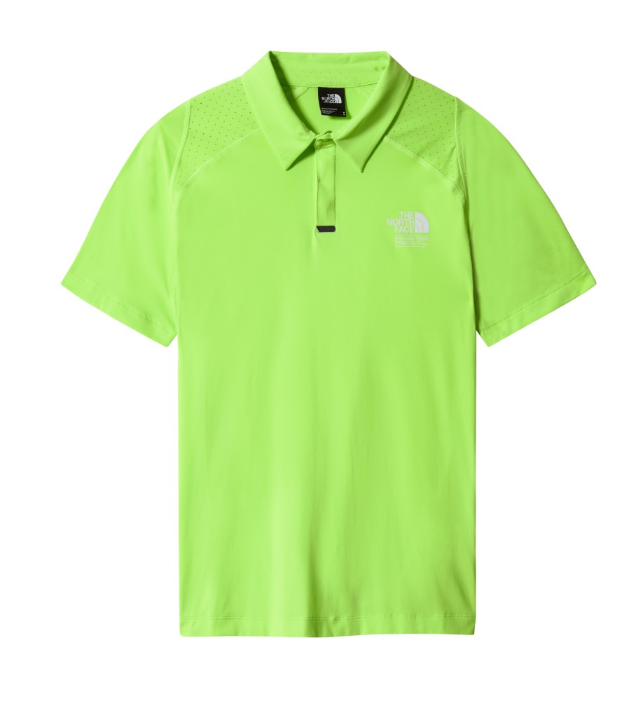 The North Face Glacier Athletic Outdoor green polo shirt